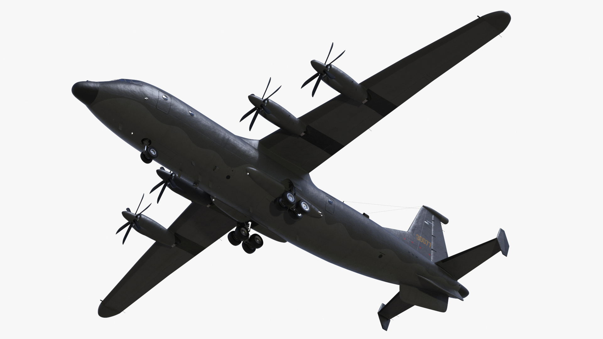 Military Turboprop Transport Aircraft 3D
