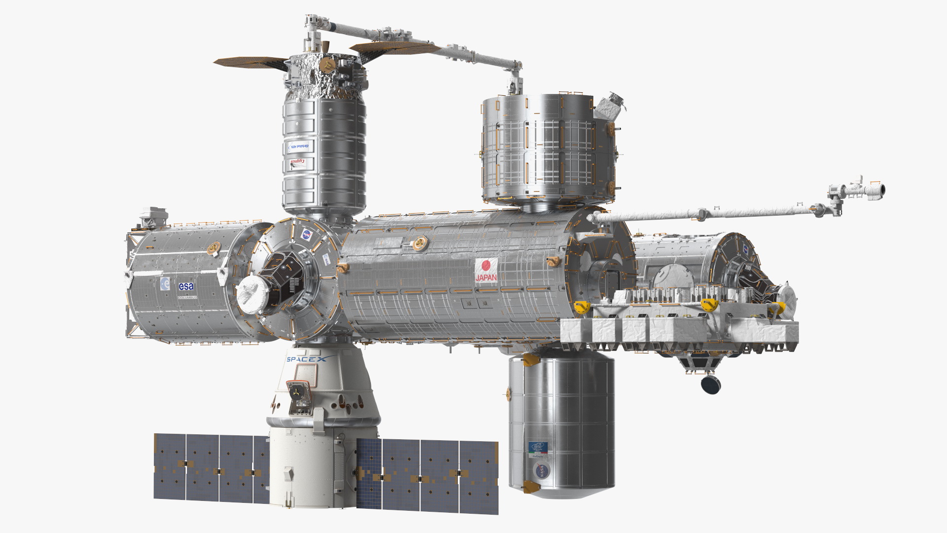 3D model International Space Station Modules