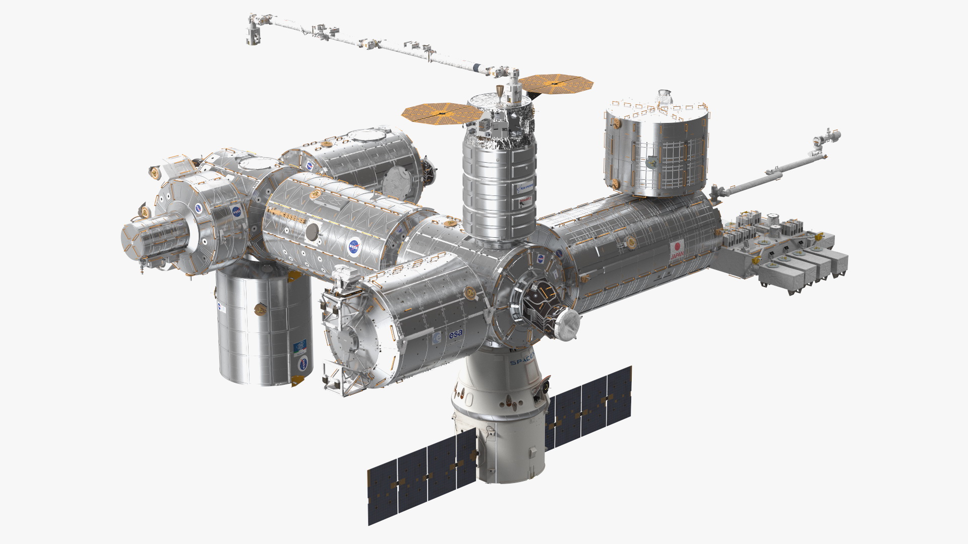 3D model International Space Station Modules