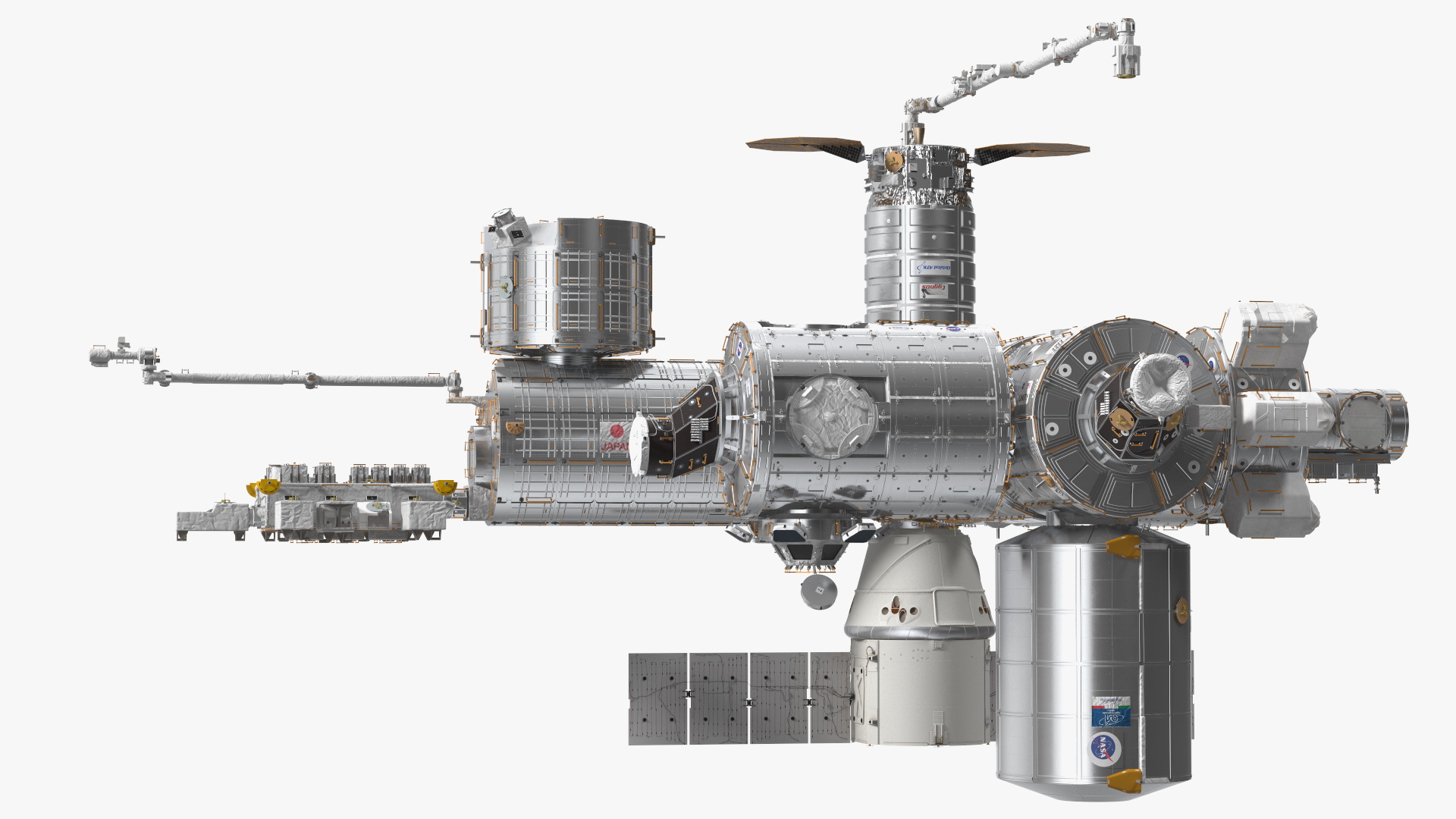 3D model International Space Station Modules