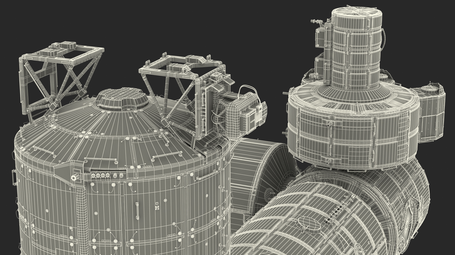 3D model International Space Station Modules