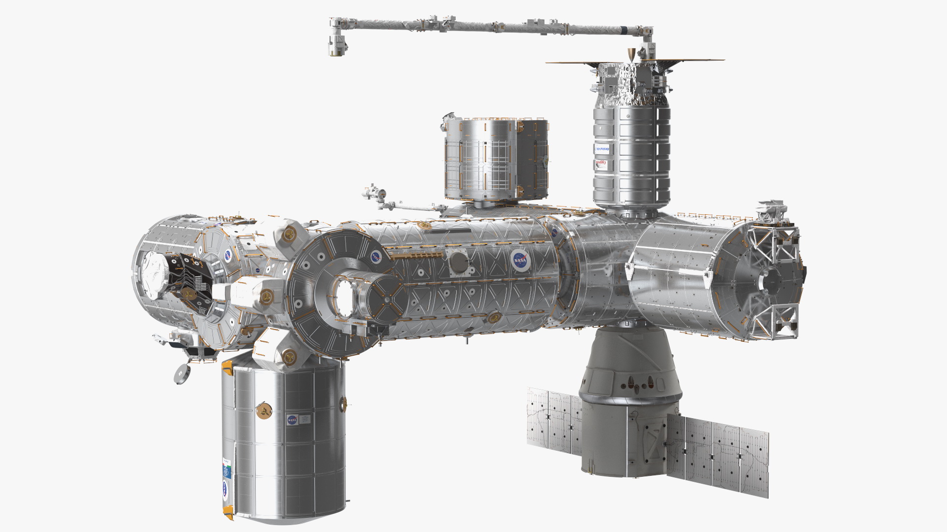 3D model International Space Station Modules