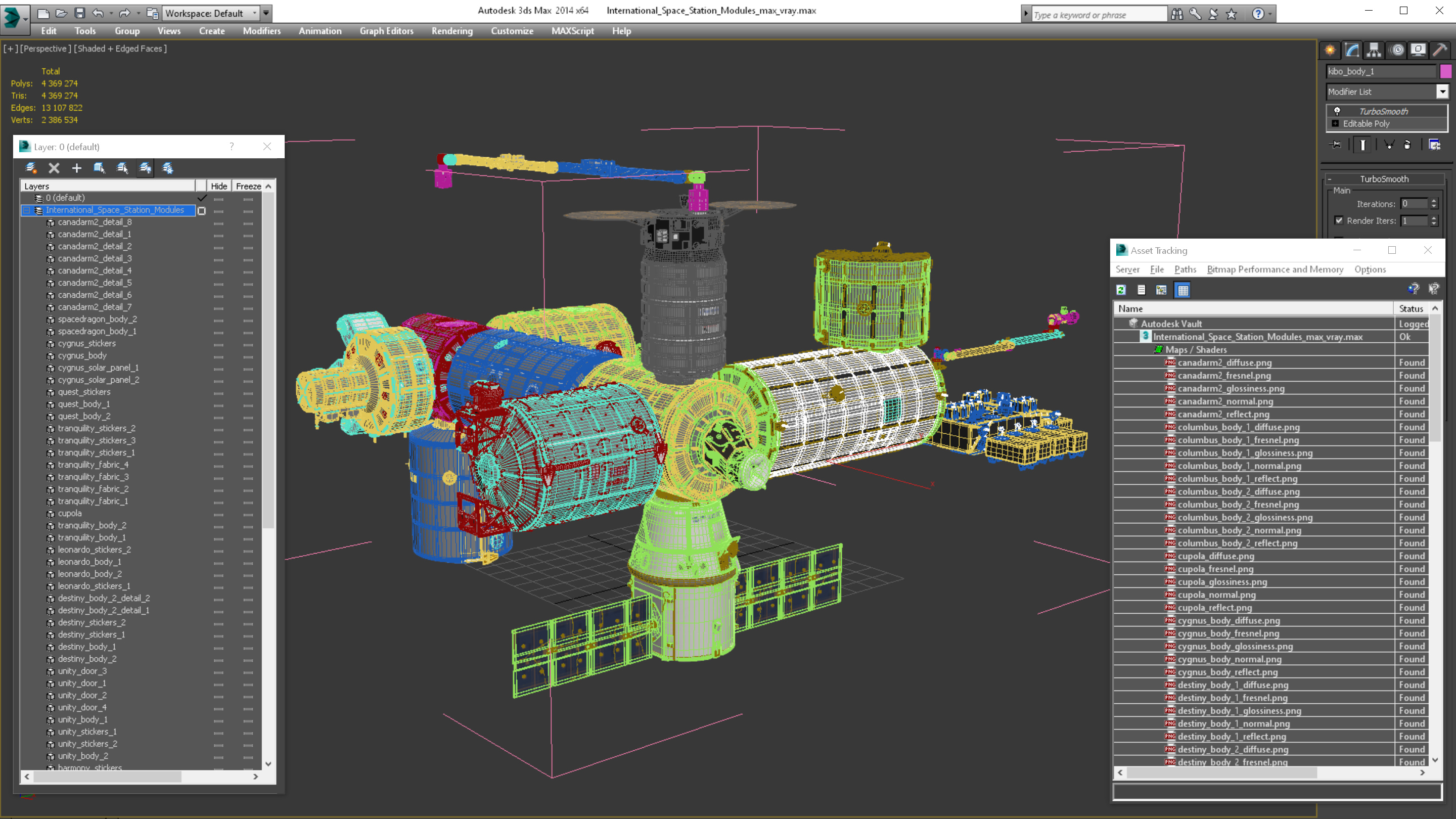 3D model International Space Station Modules