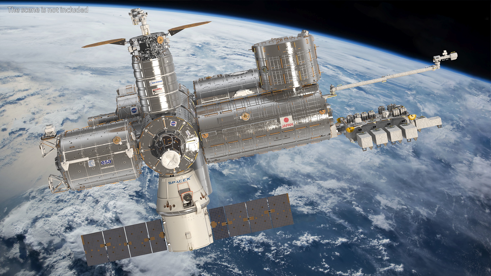 3D model International Space Station Modules