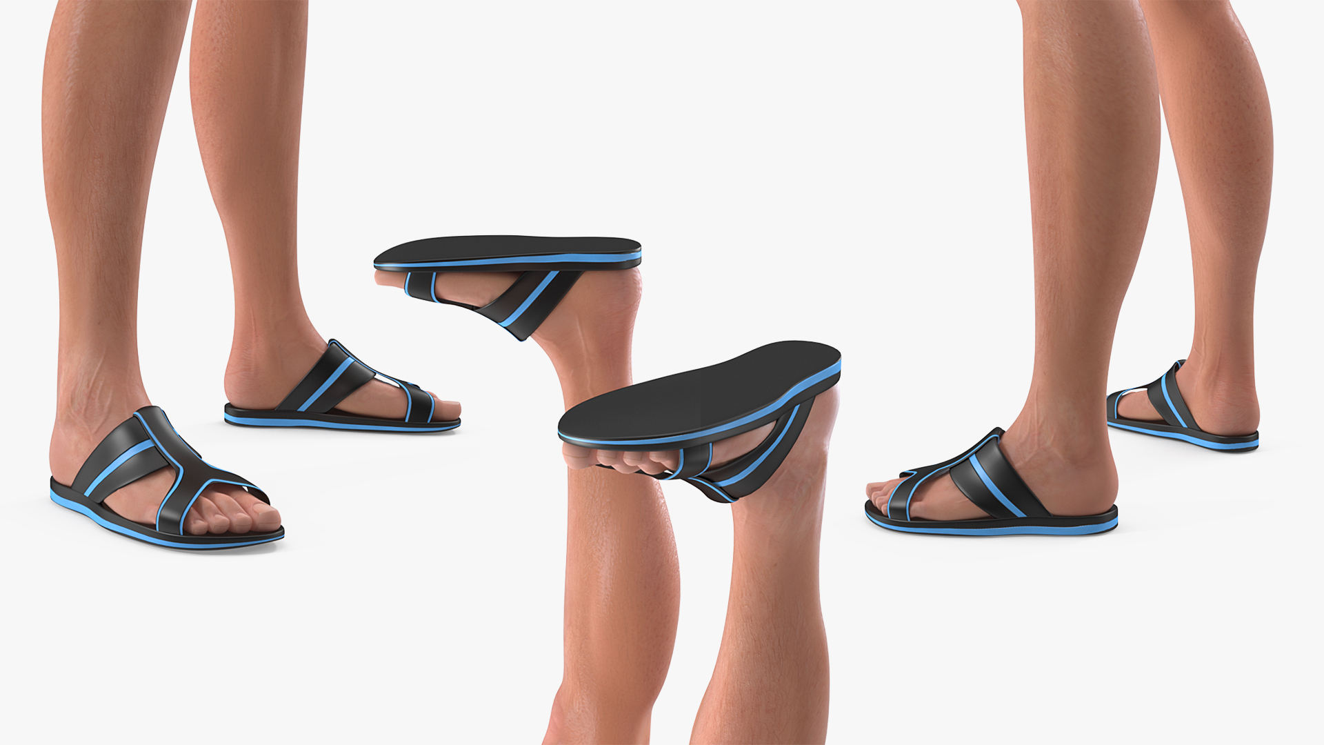 Man in Swimwear Rigged 3D