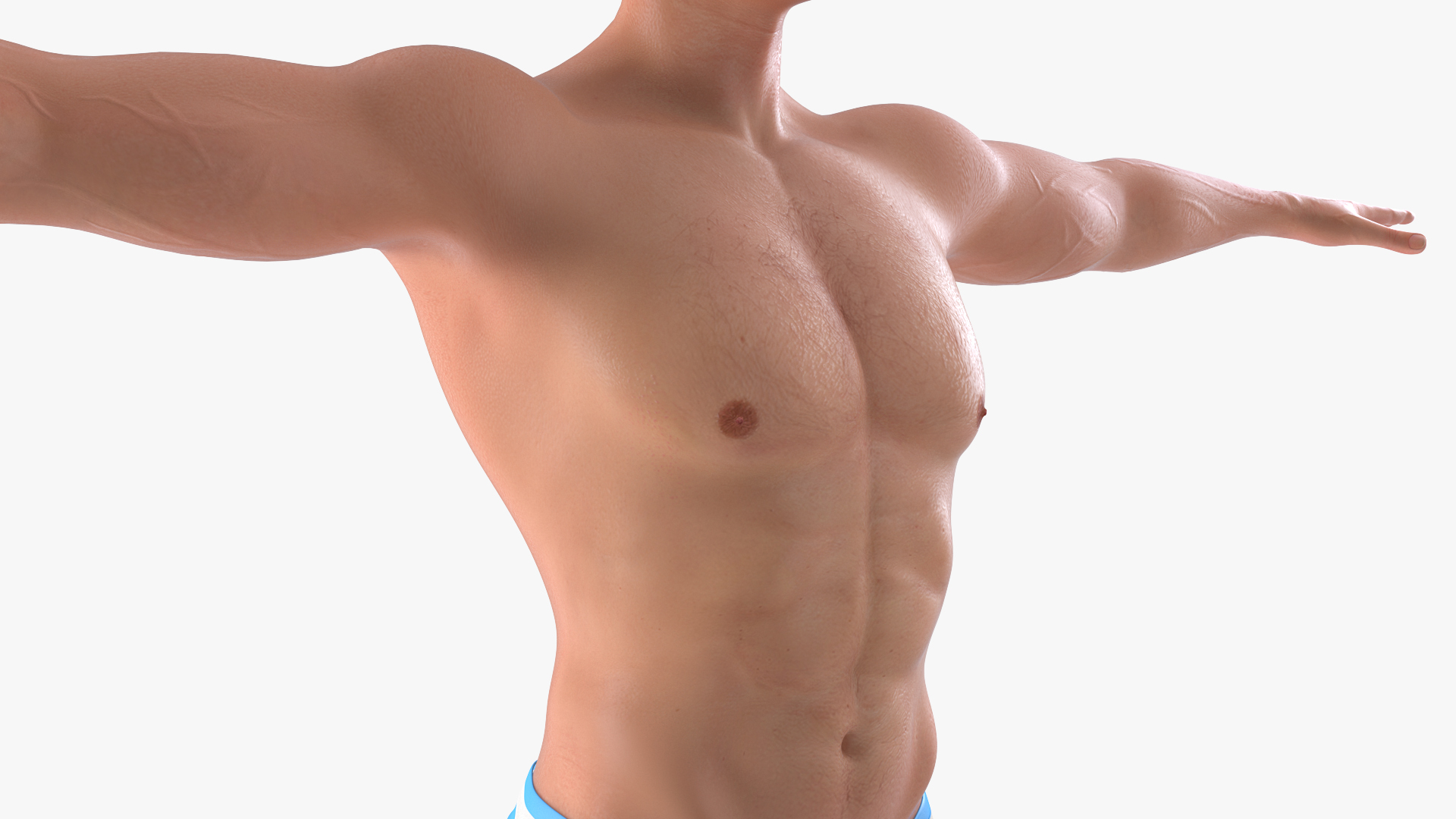 Man in Swimwear Rigged 3D