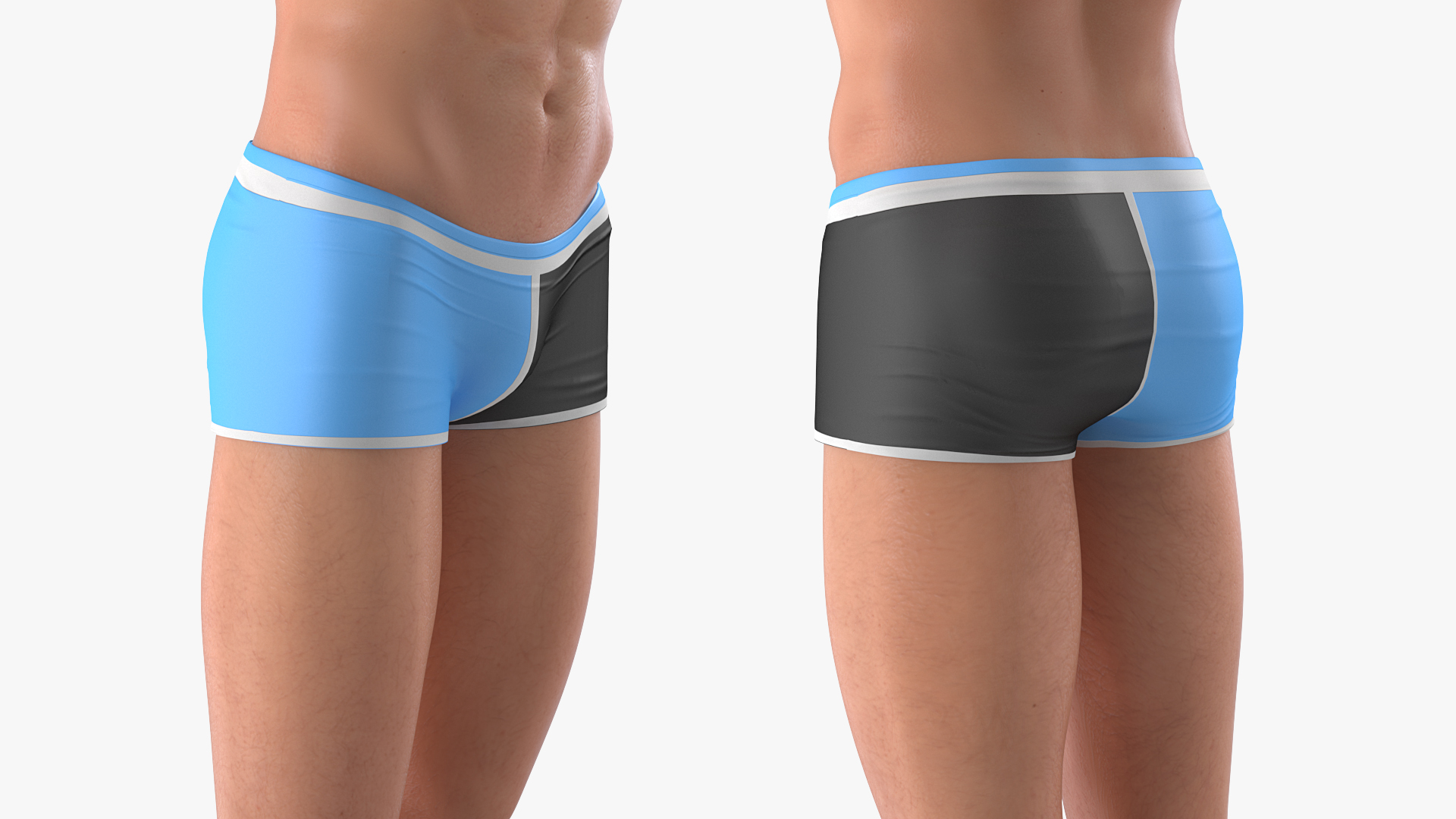 Man in Swimwear Rigged 3D