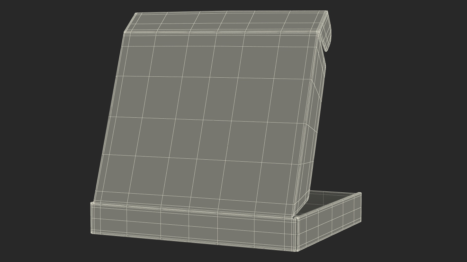 3D Opened Package Cardboard Box model