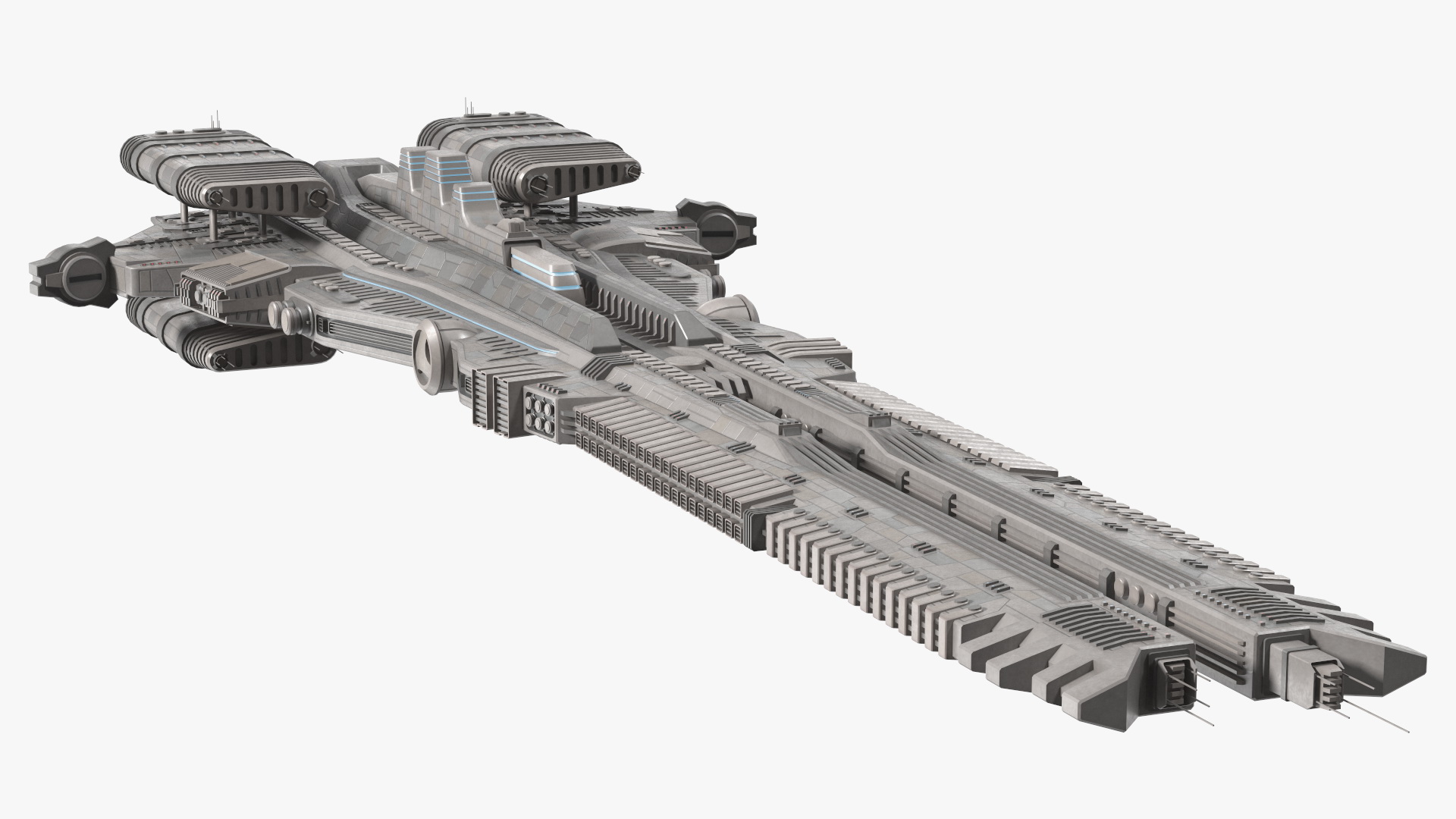 3D Sci fi Interplanetary Spacecraft Light model