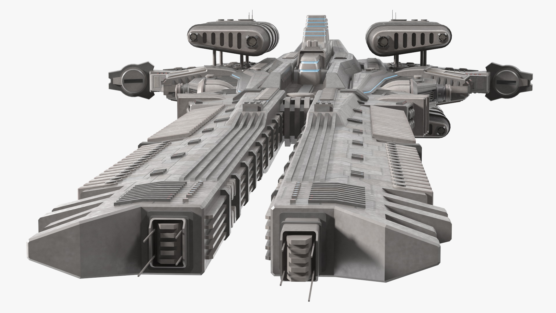 3D Sci fi Interplanetary Spacecraft Light model