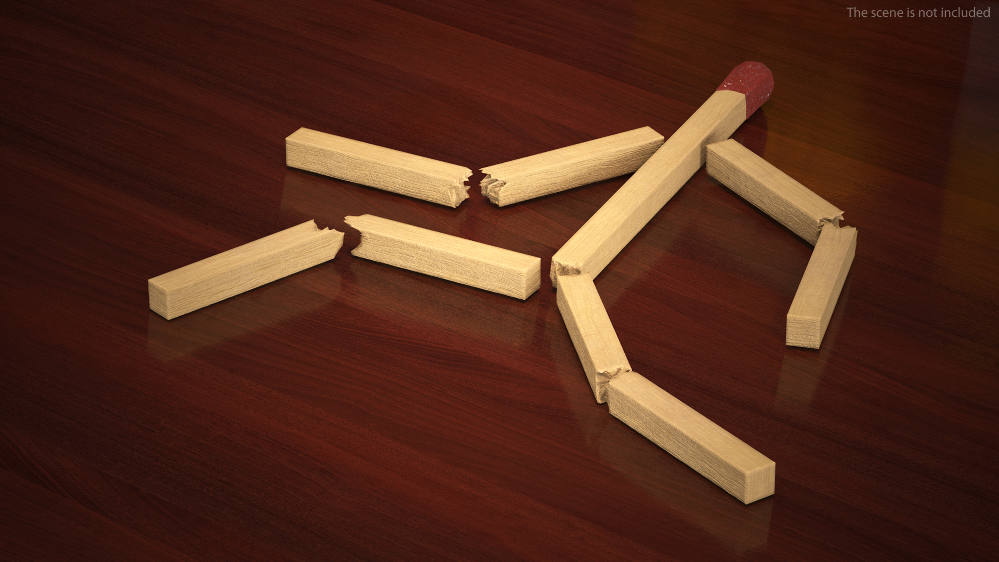 3D model Matchstick Man Rigged for Maya