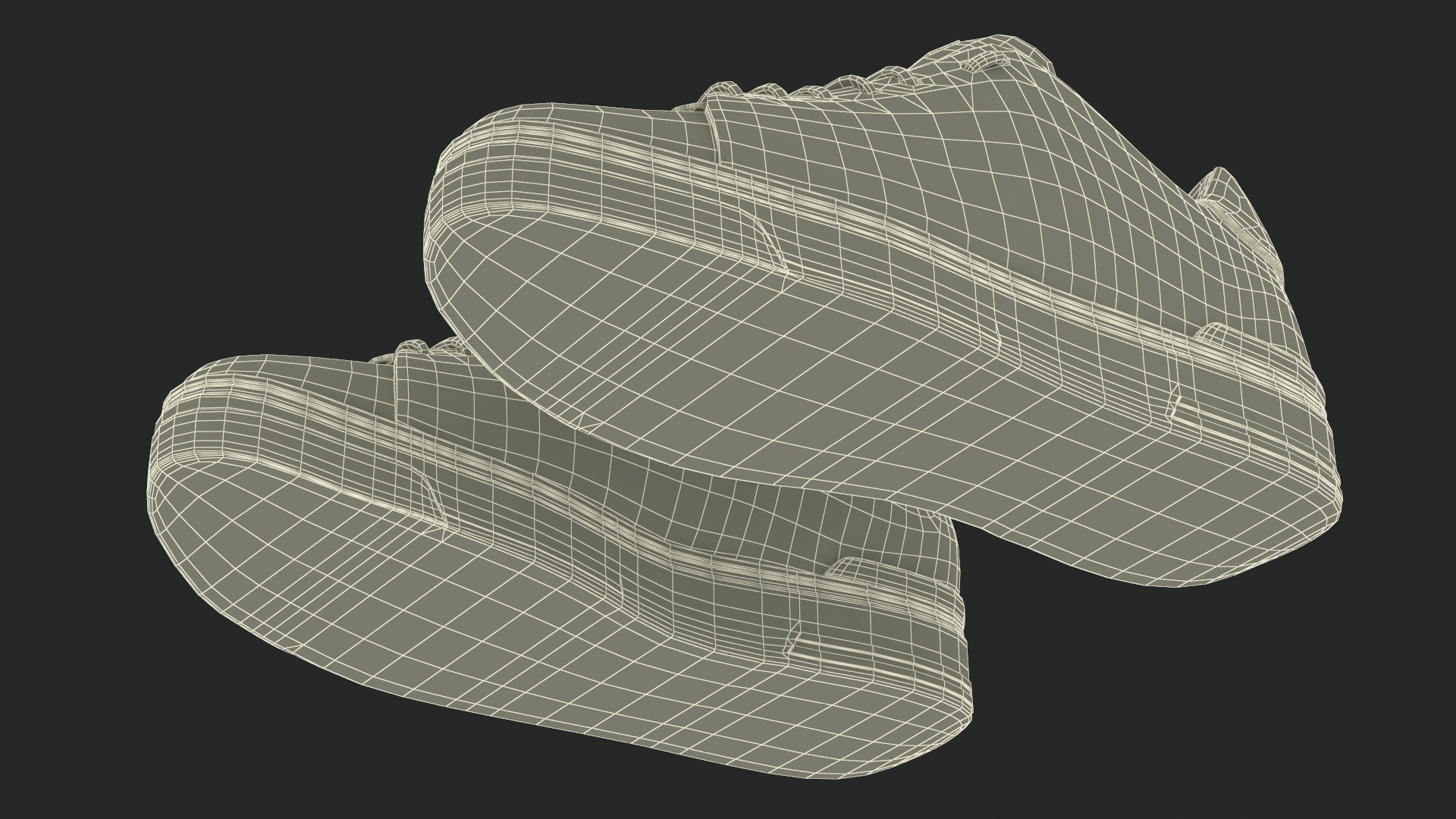 Sneakers Python Leather Brown 3D model