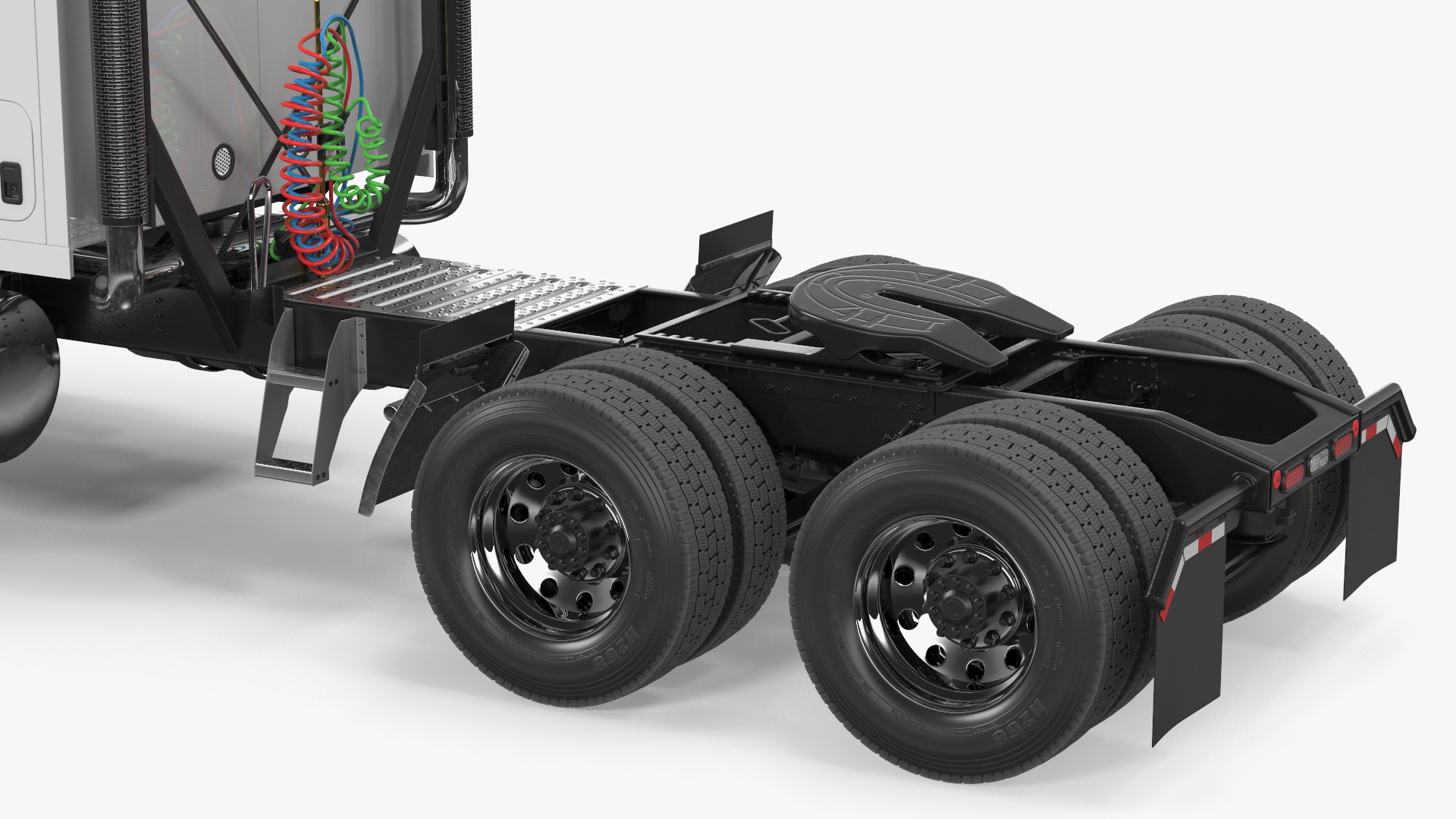 3D Heavy Duty Truck 2025 White Simplified model