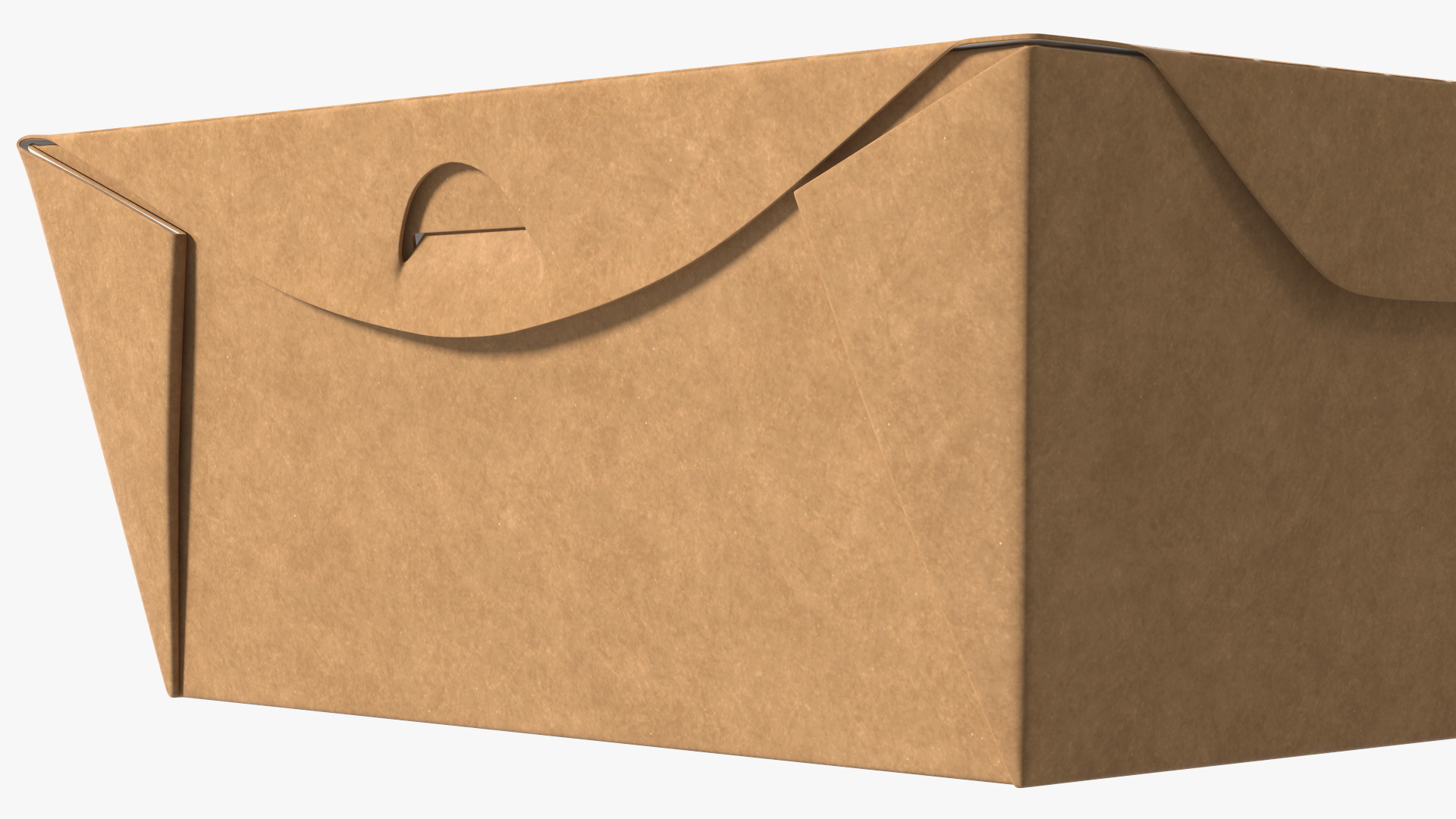 Kraft Salad Box with Clear Window Set 3D