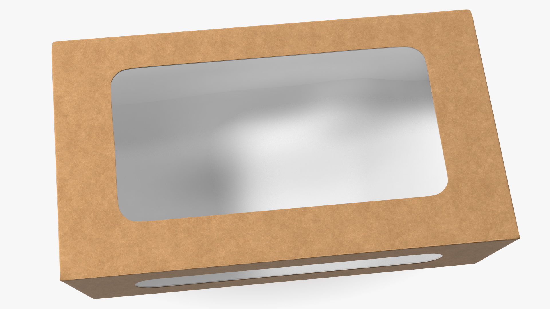 Kraft Salad Box with Clear Window Set 3D