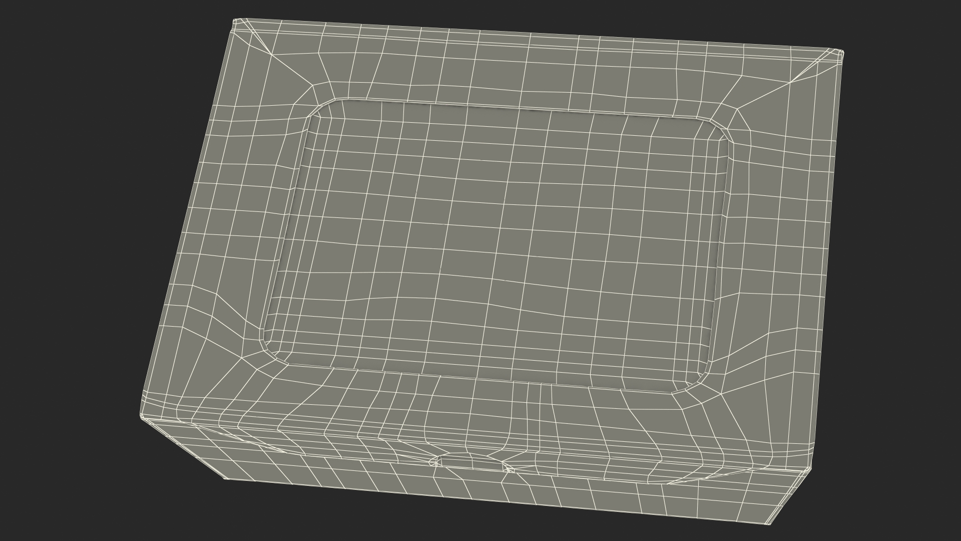 Kraft Salad Box with Clear Window Set 3D
