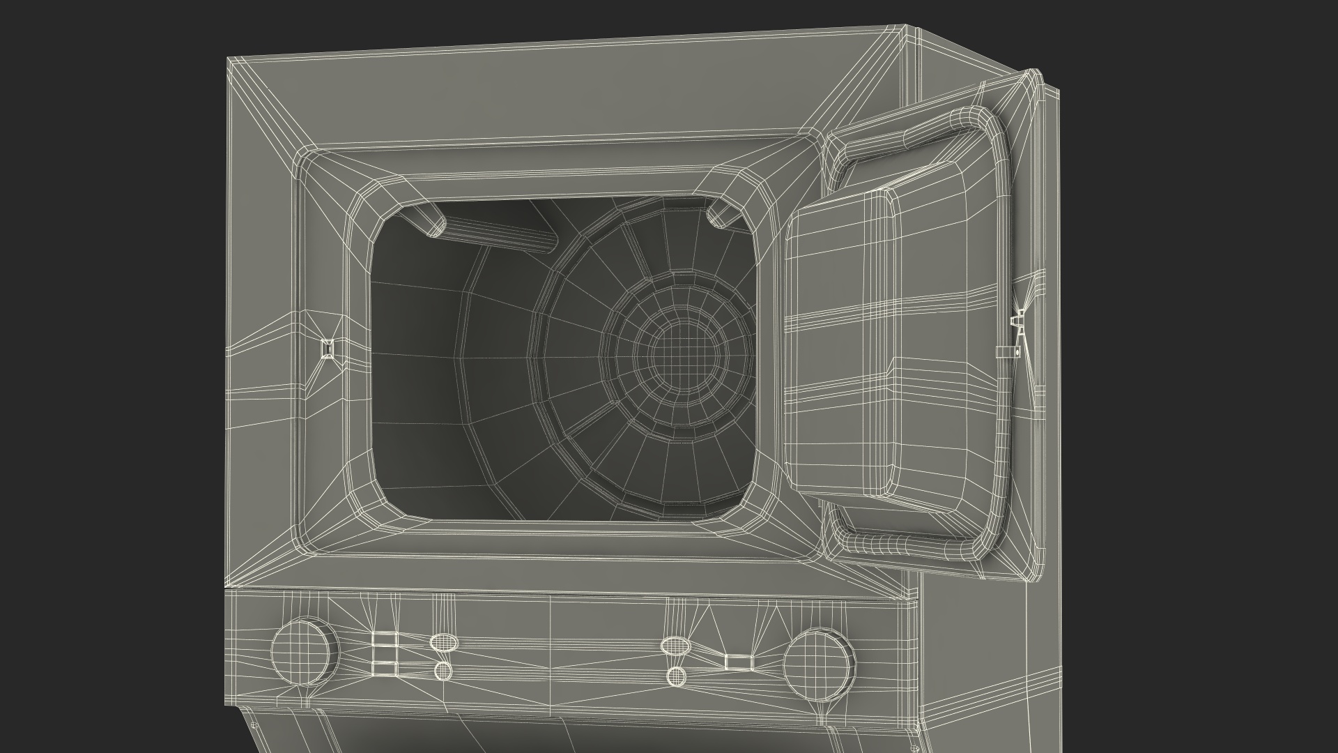 3D model Washer Dryer Combo Machine Metallic