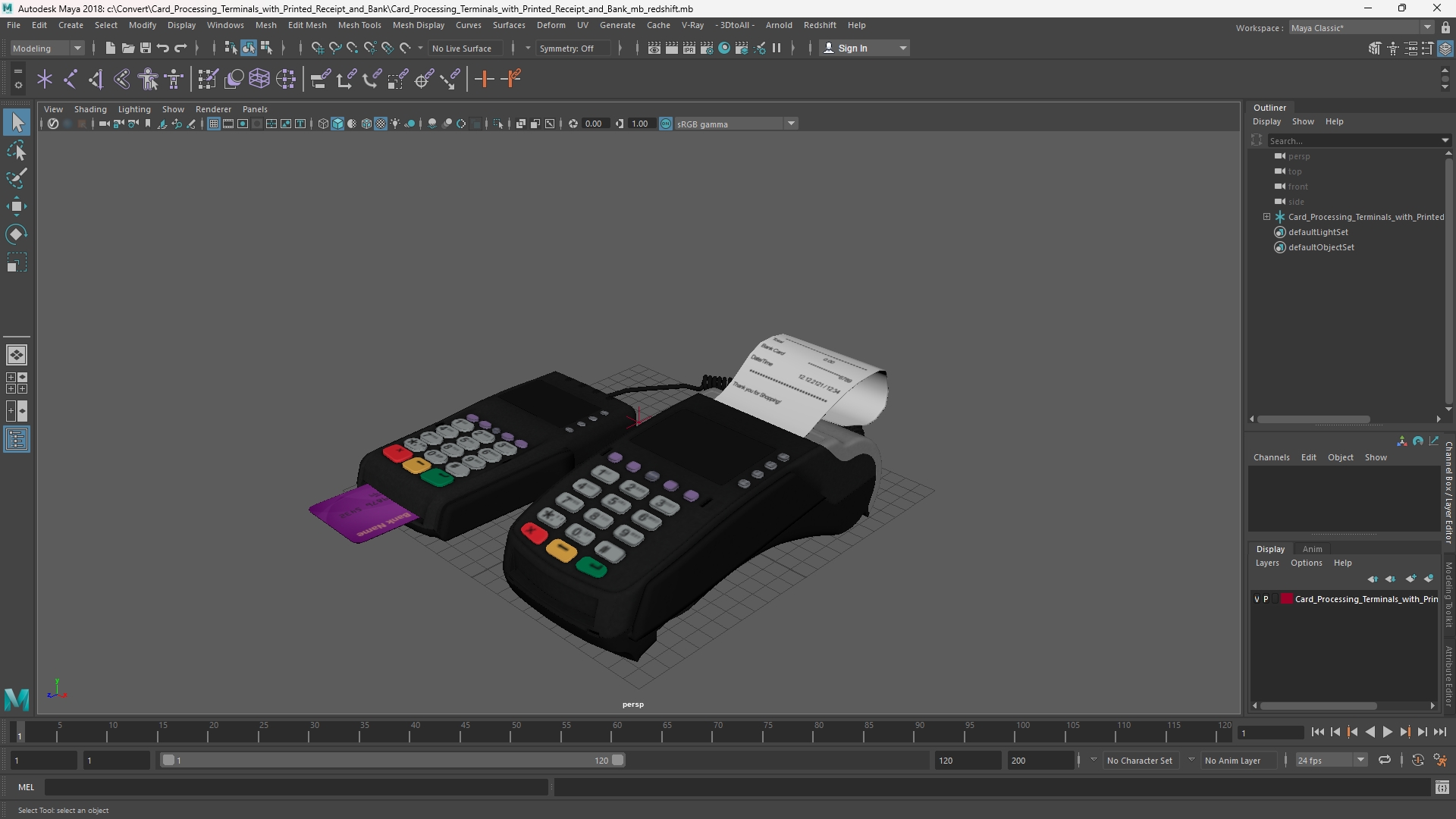 Card Processing Terminals with Printed Receipt and Bank, view 10