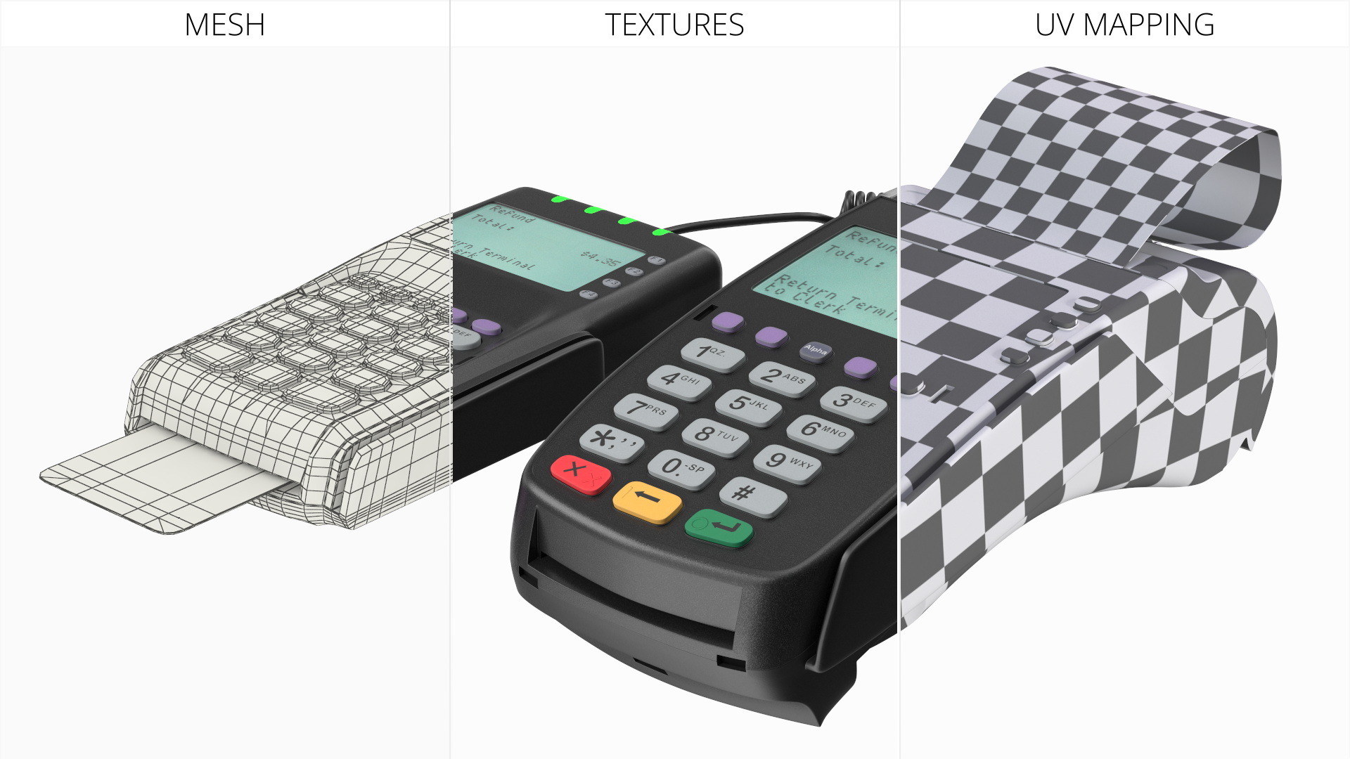 Card Processing Terminals with Printed Receipt and Bank, view 7