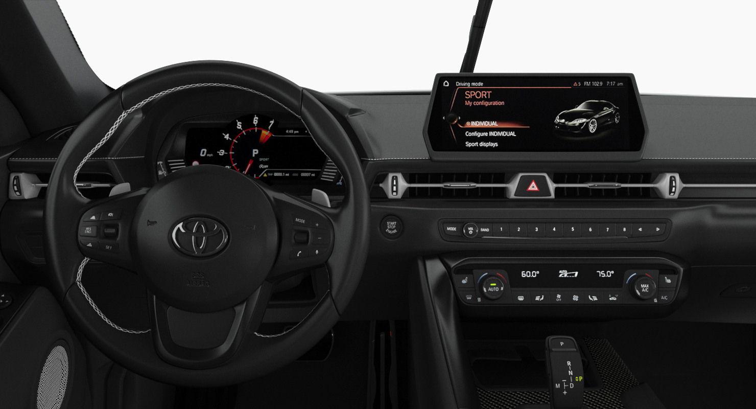 Toyota Supra GR Racing Concept Rigged 3D