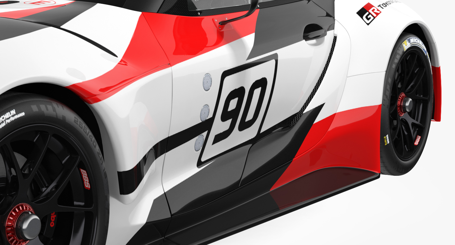 Toyota Supra GR Racing Concept Rigged 3D