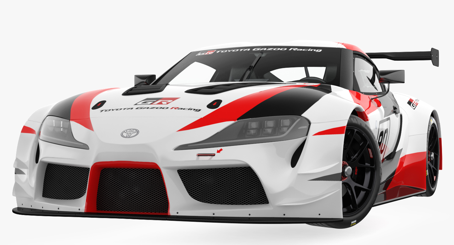 Toyota Supra GR Racing Concept Rigged 3D