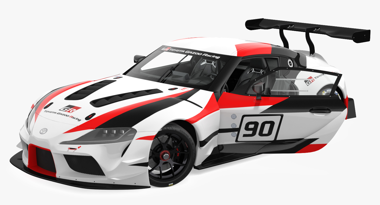 Toyota Supra GR Racing Concept Rigged 3D