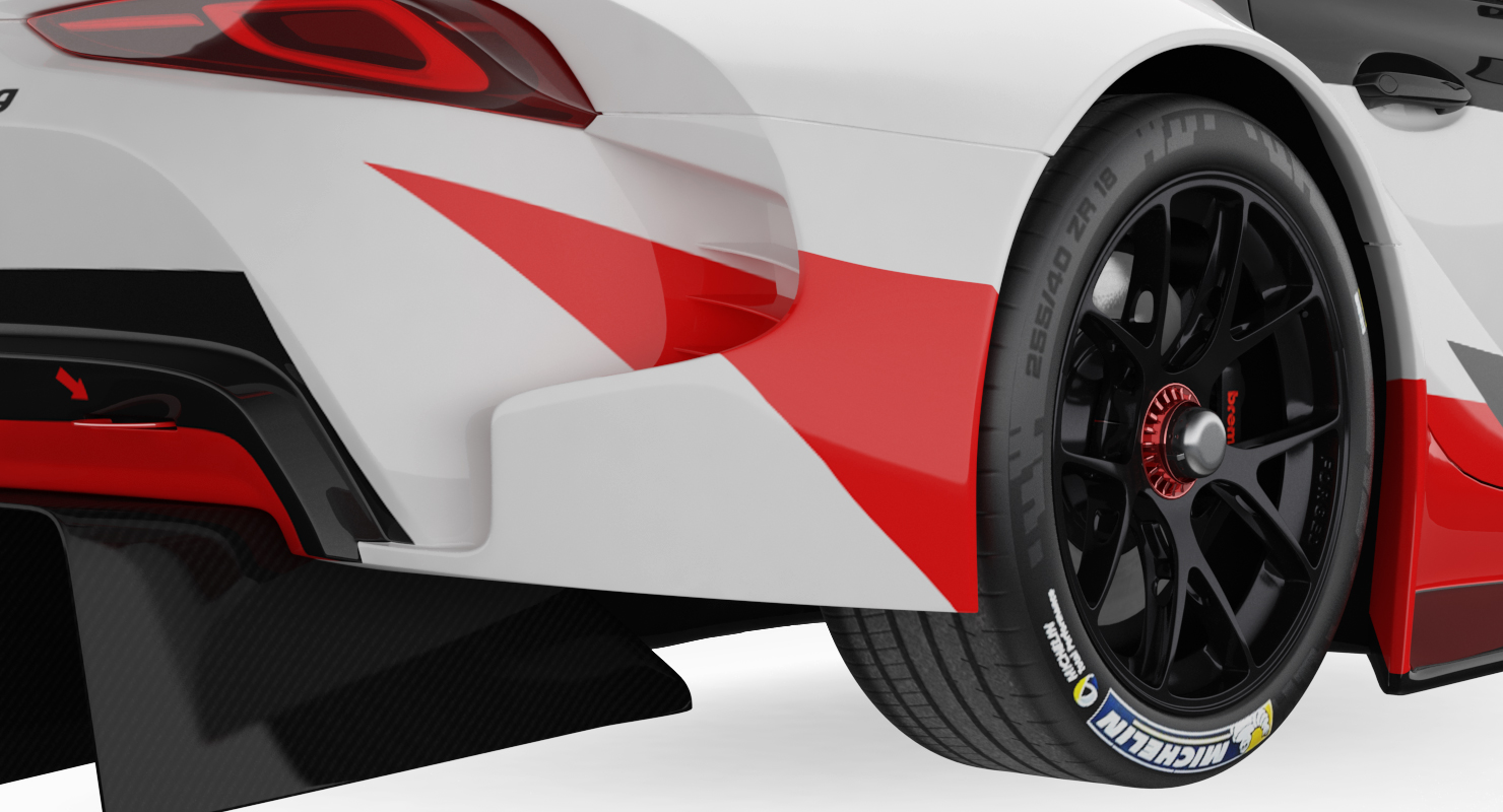 Toyota Supra GR Racing Concept Rigged 3D