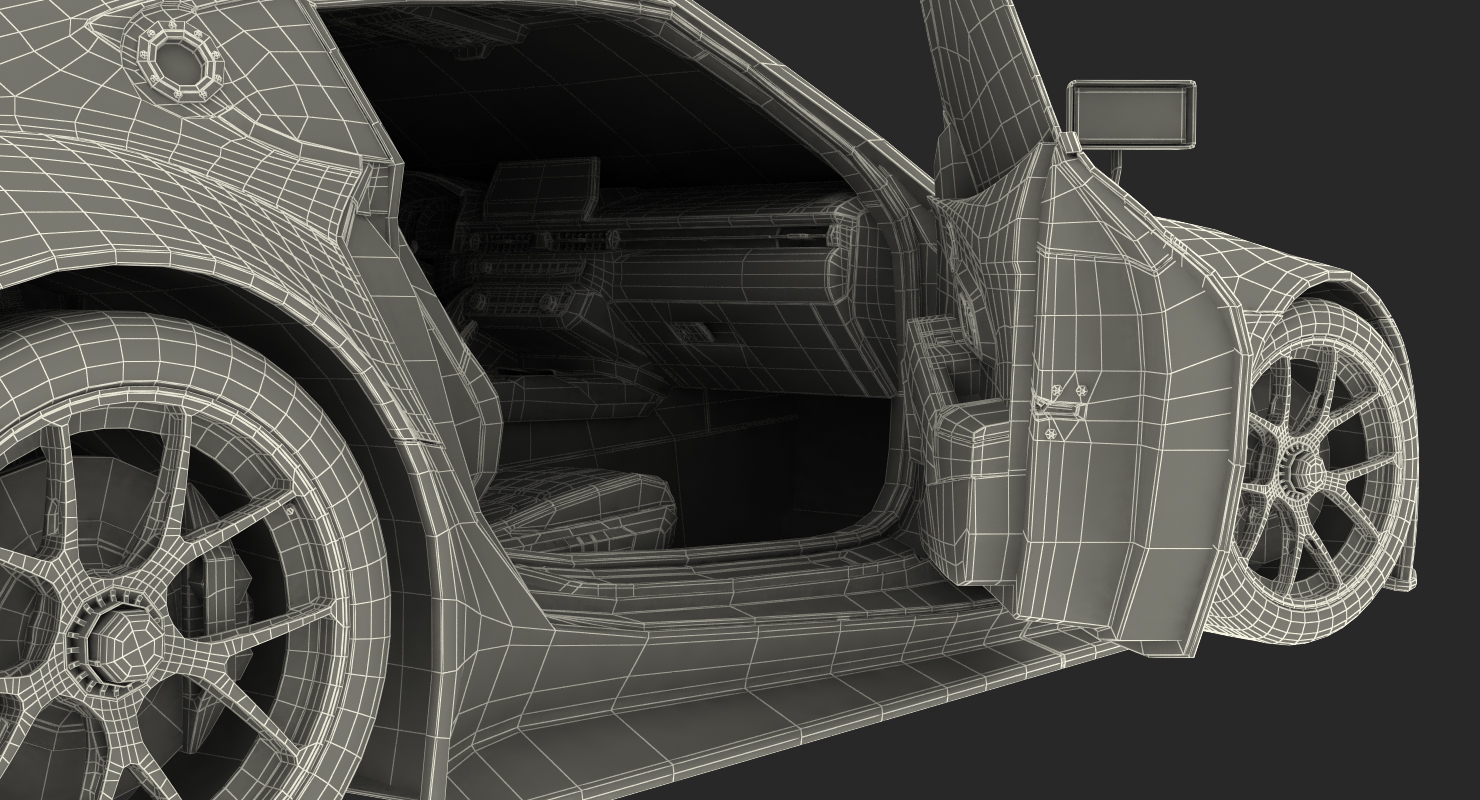 Toyota Supra GR Racing Concept Rigged 3D