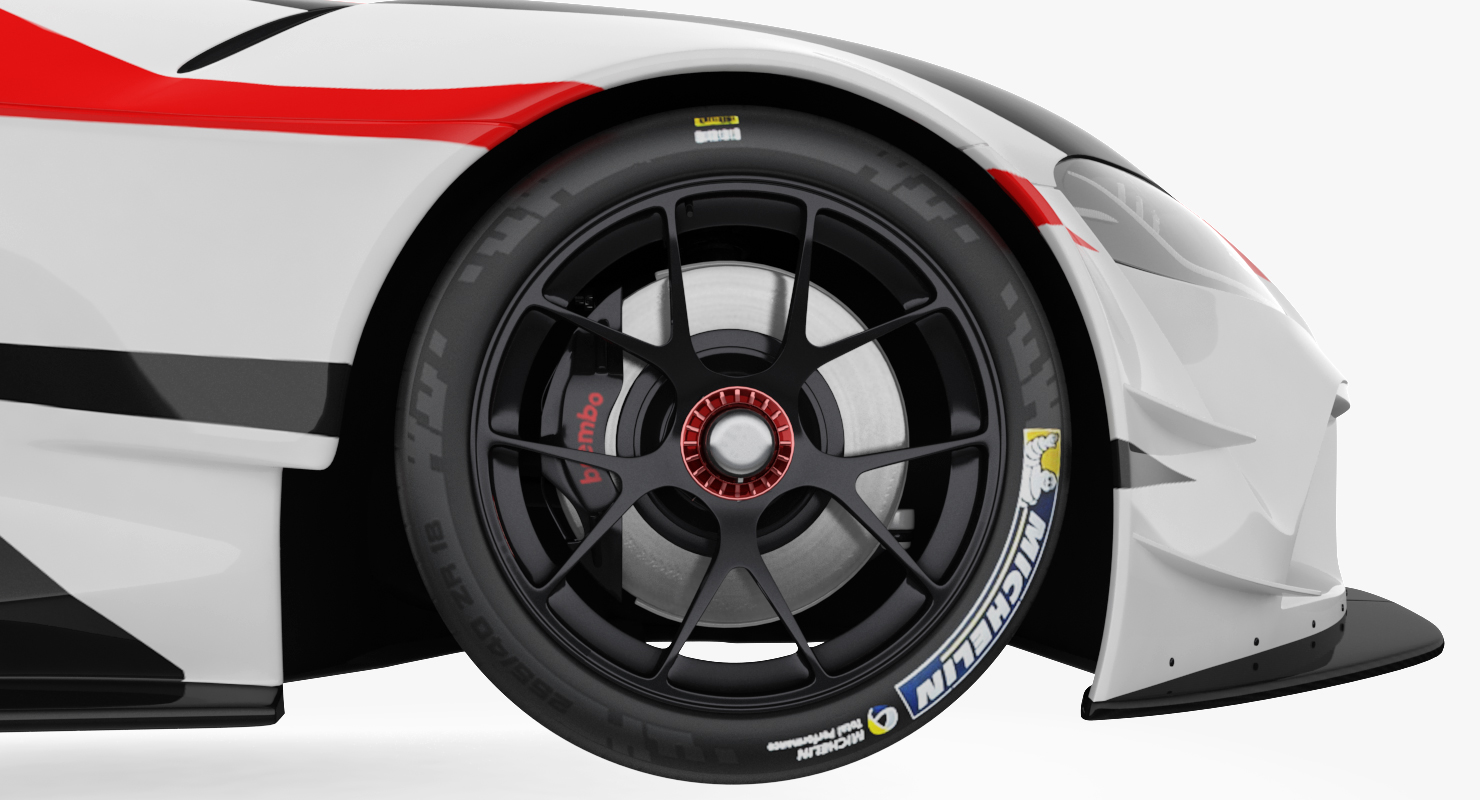 Toyota Supra GR Racing Concept Rigged 3D