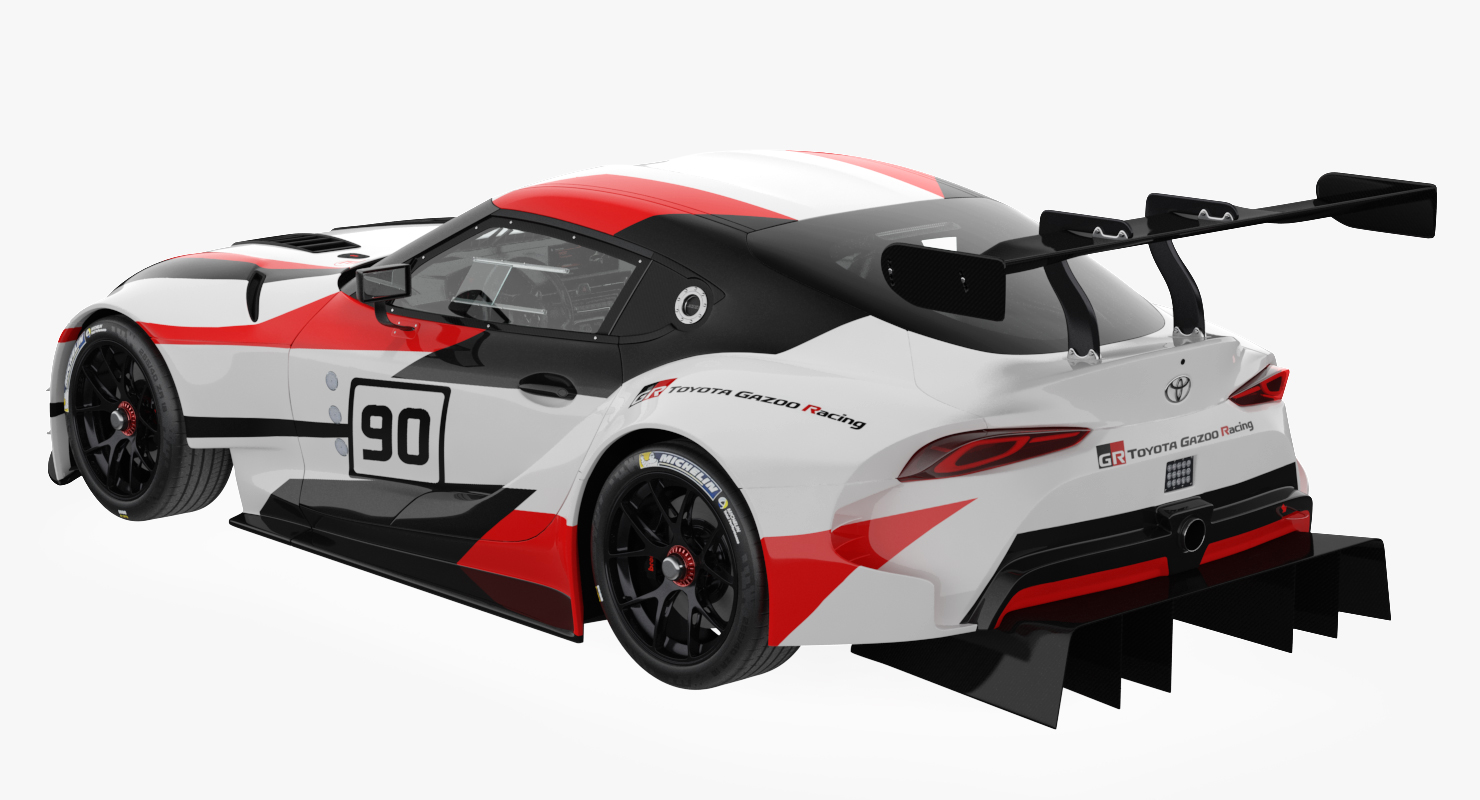 Toyota Supra GR Racing Concept Rigged 3D