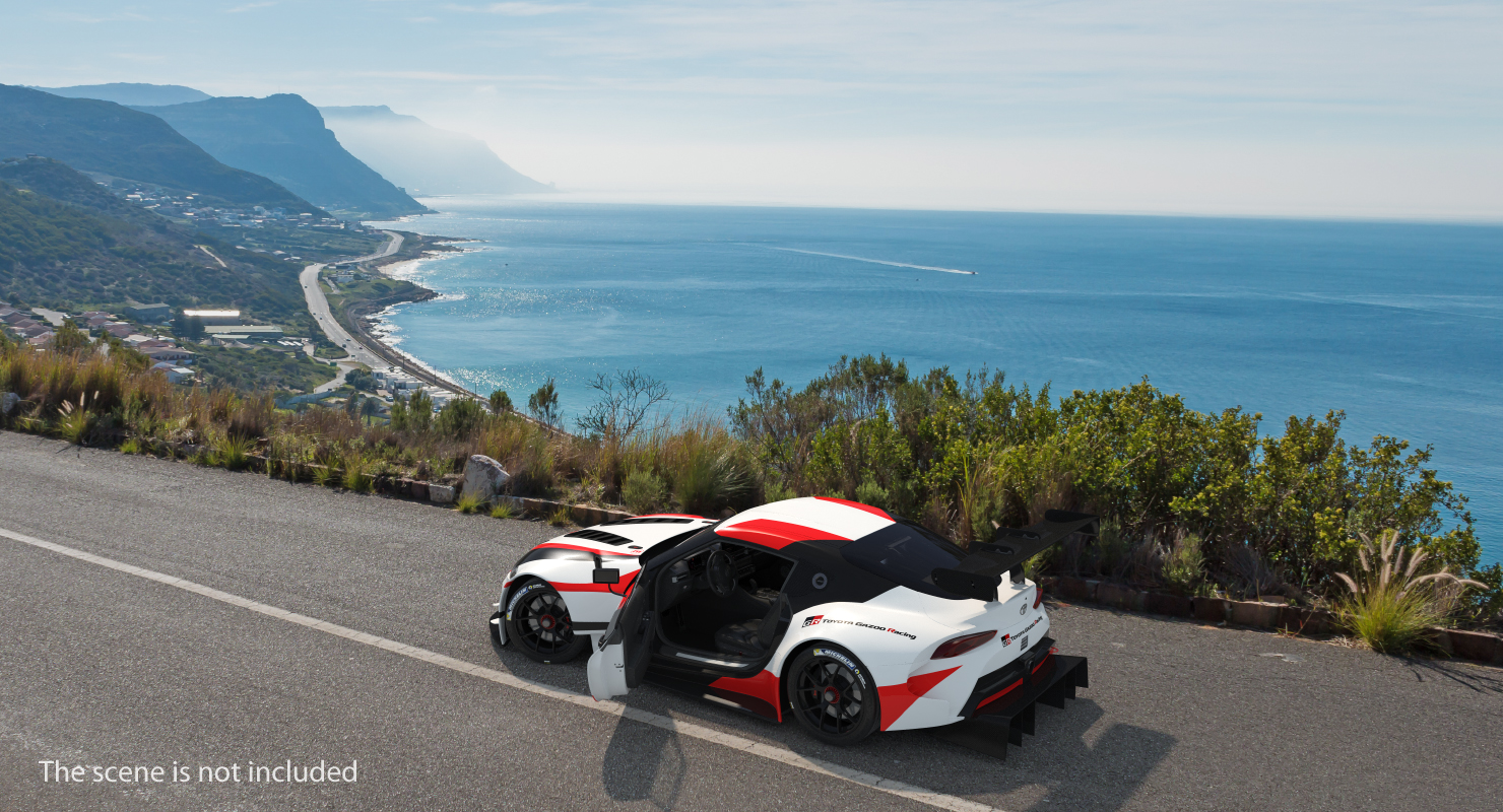 Toyota Supra GR Racing Concept Rigged 3D