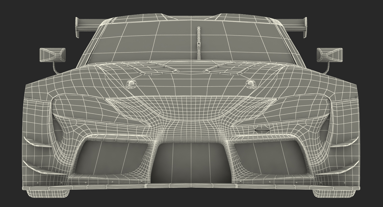 Toyota Supra GR Racing Concept Rigged 3D
