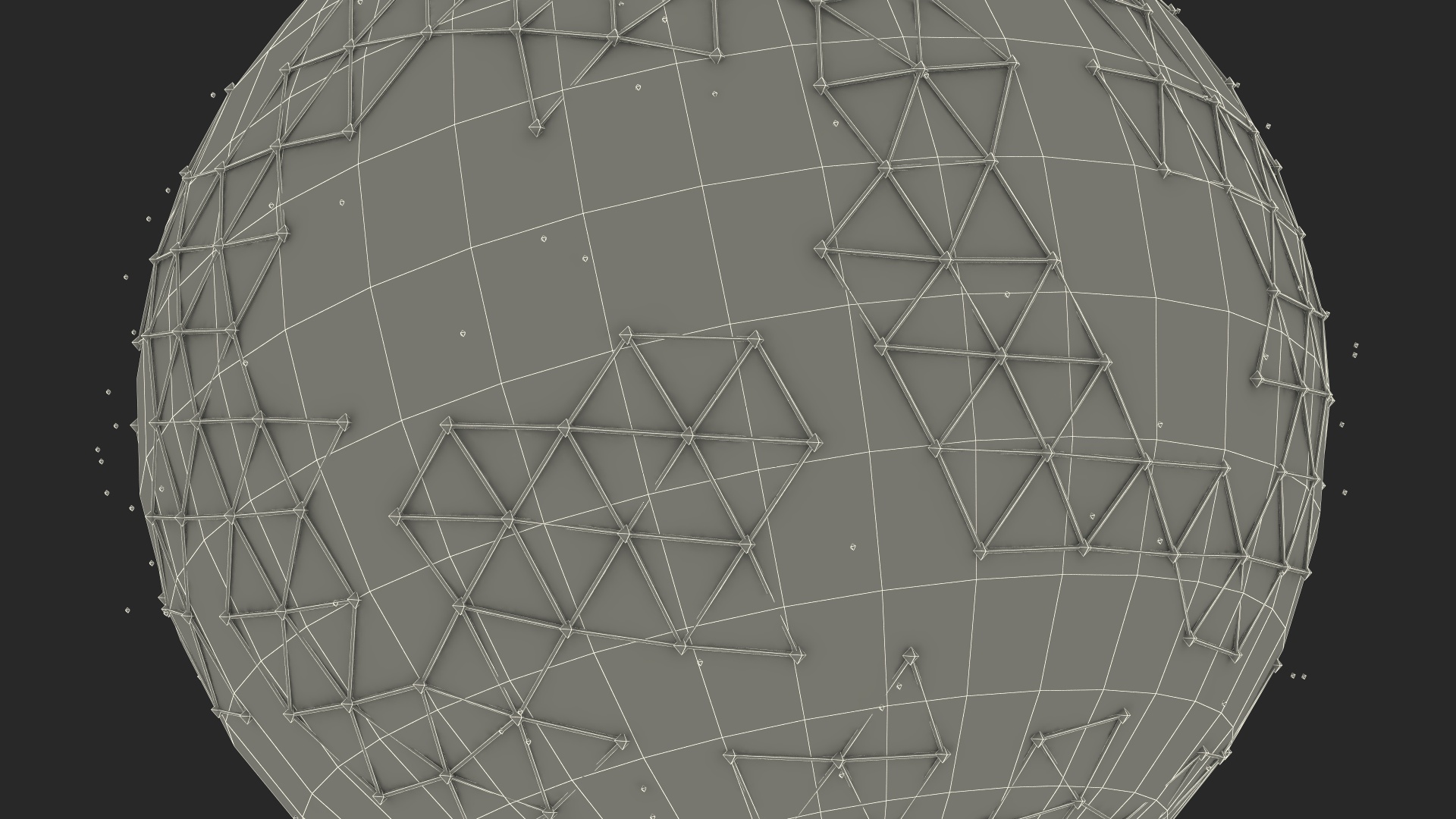 3D Futuristic Globe Hologram Green
