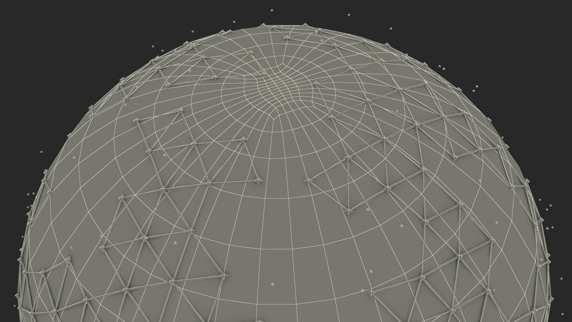 3D Futuristic Globe Hologram Green