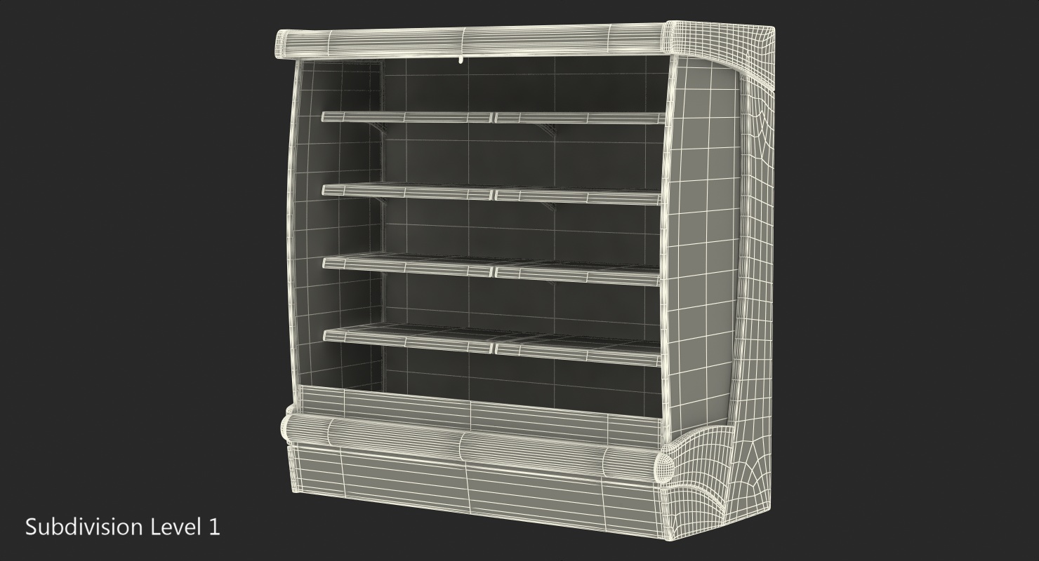 Wall Site Multideck Refrigerator 3D
