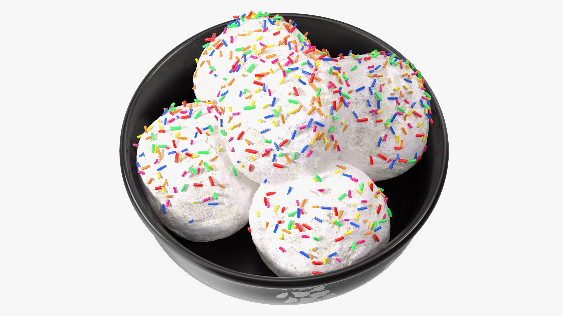3D model White Ice Cream on Ceramic Pot