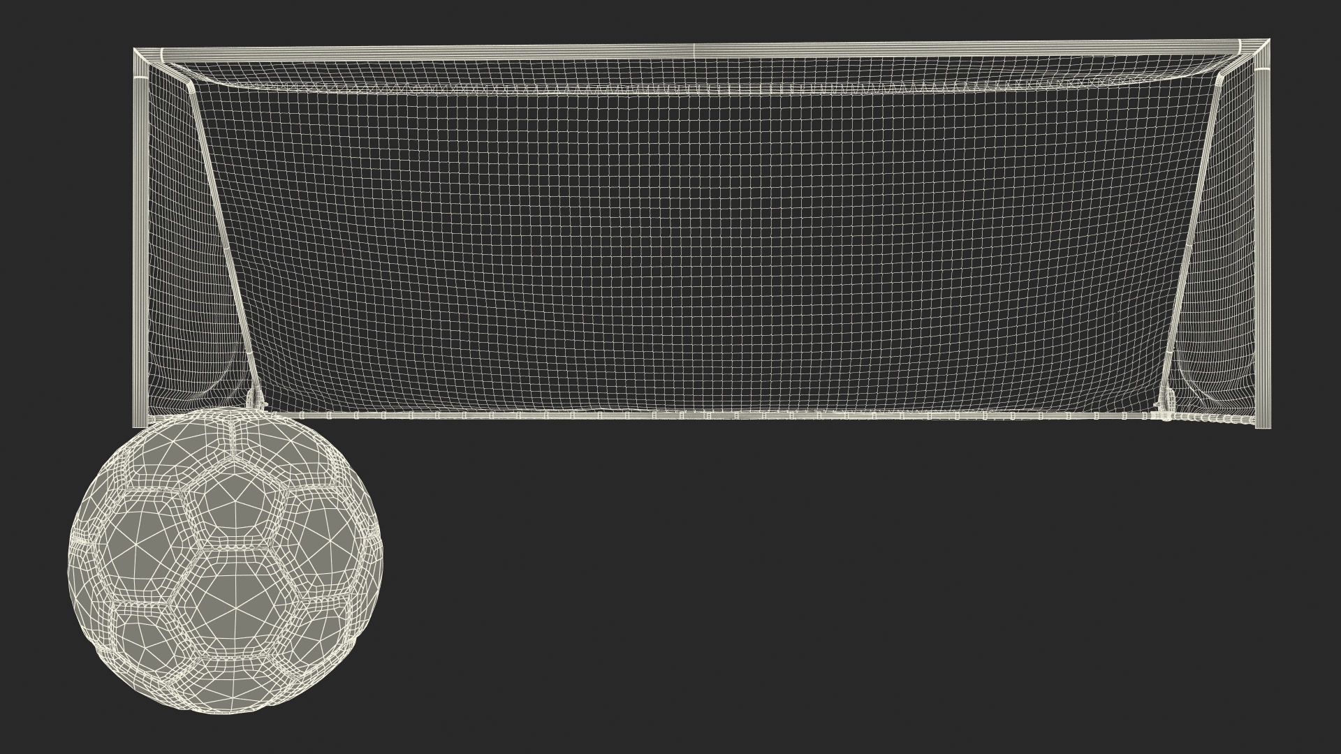 Animated Soccer Ball Hits the Bar and Bounces Back Off 3D model