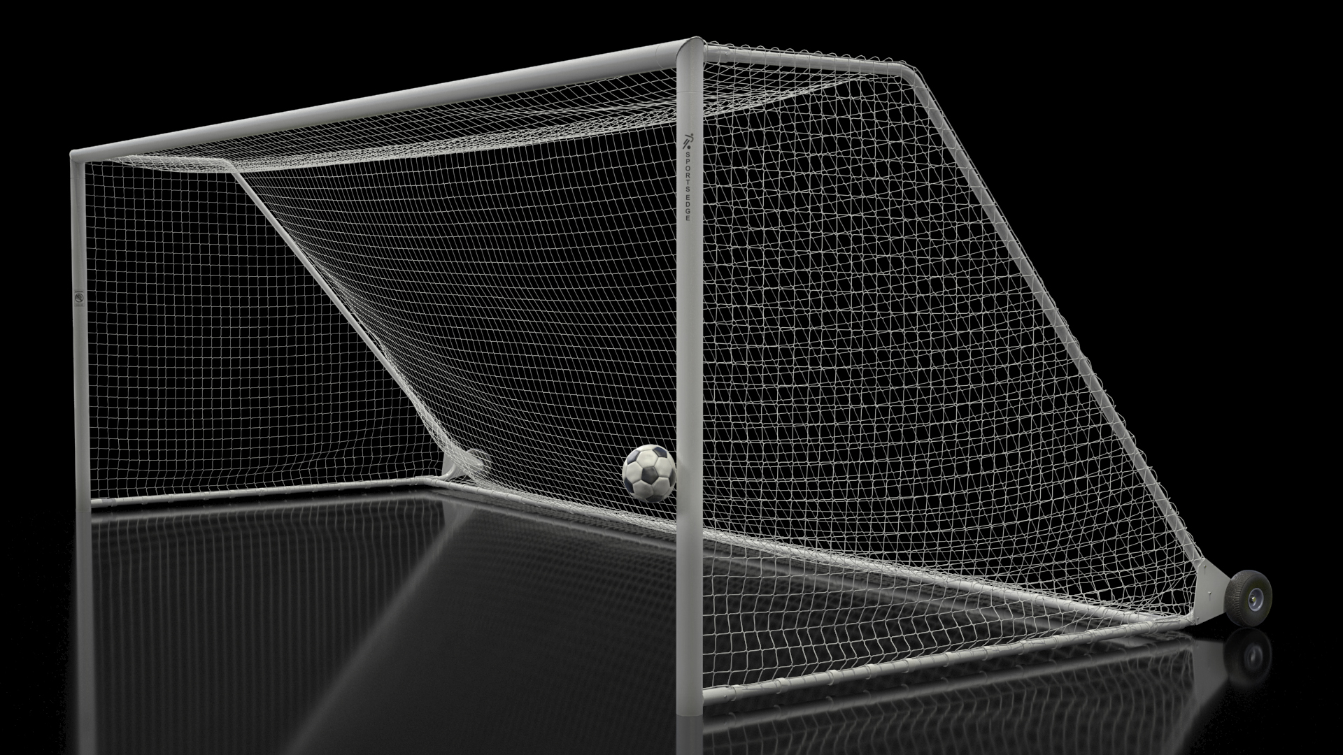 Animated Soccer Ball Hits the Bar and Bounces Back Off 3D model