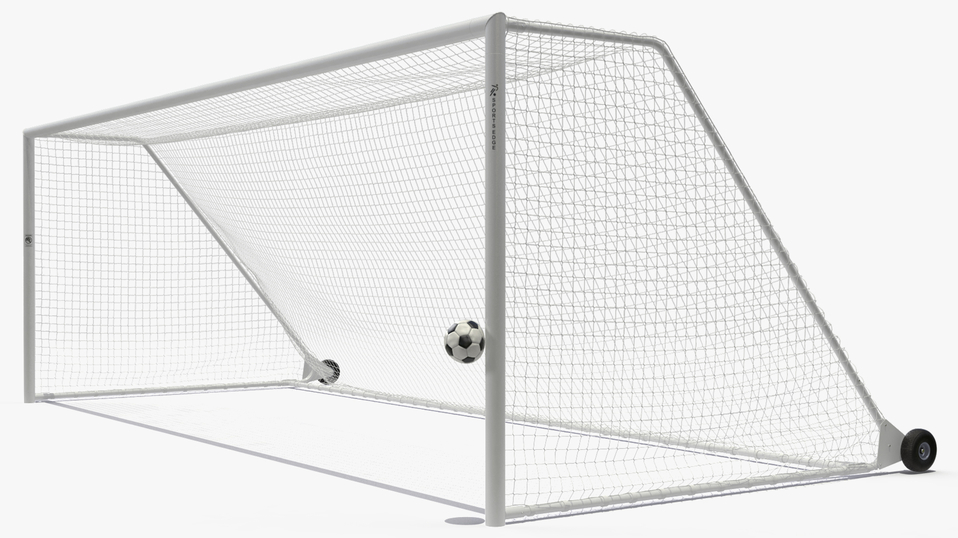 Animated Soccer Ball Hits the Bar and Bounces Back Off 3D model