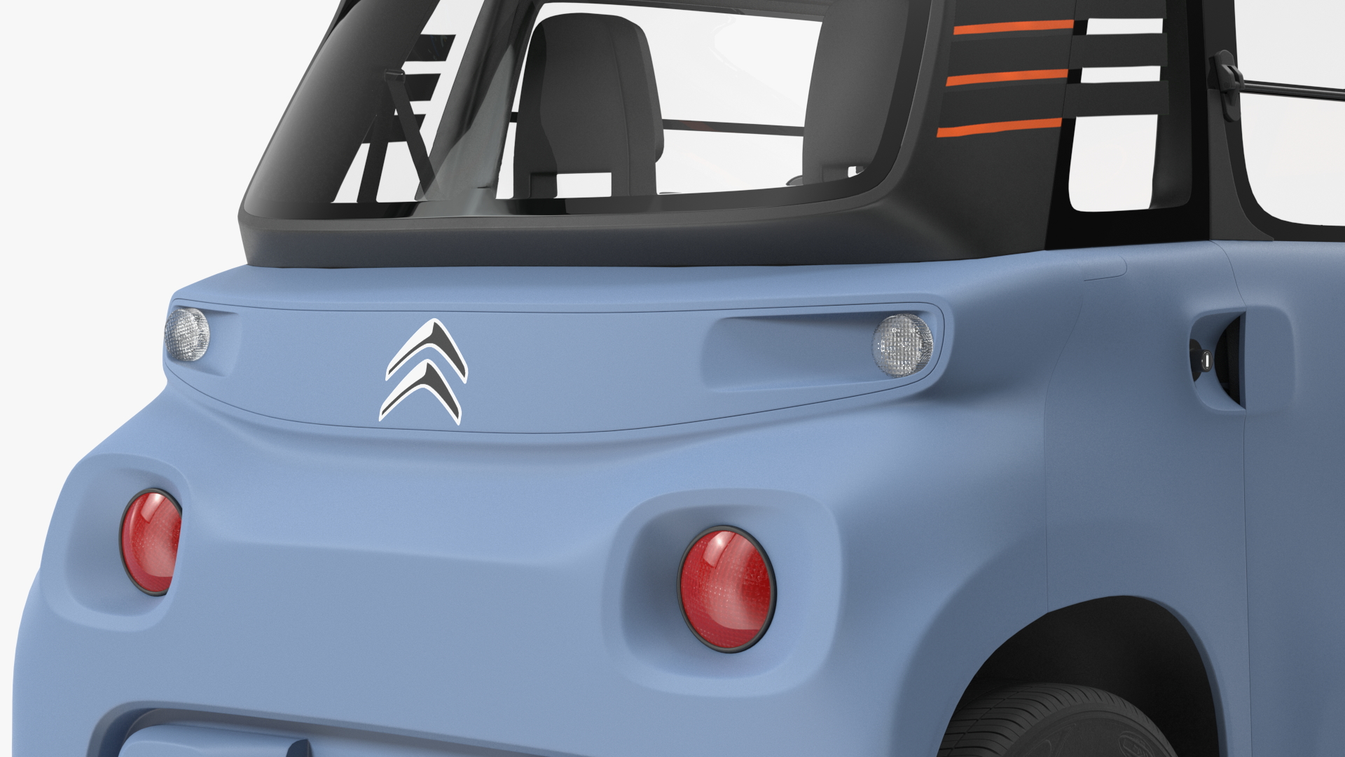 3D Electric Car Citroen Ami Rigged
