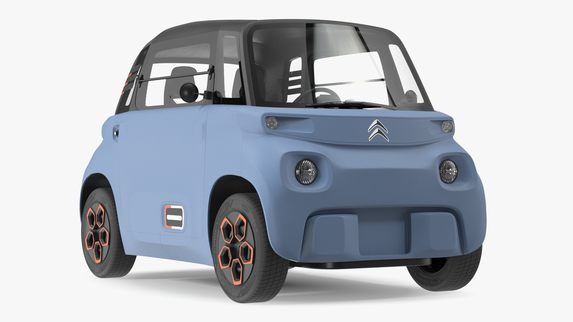 3D Electric Car Citroen Ami Rigged