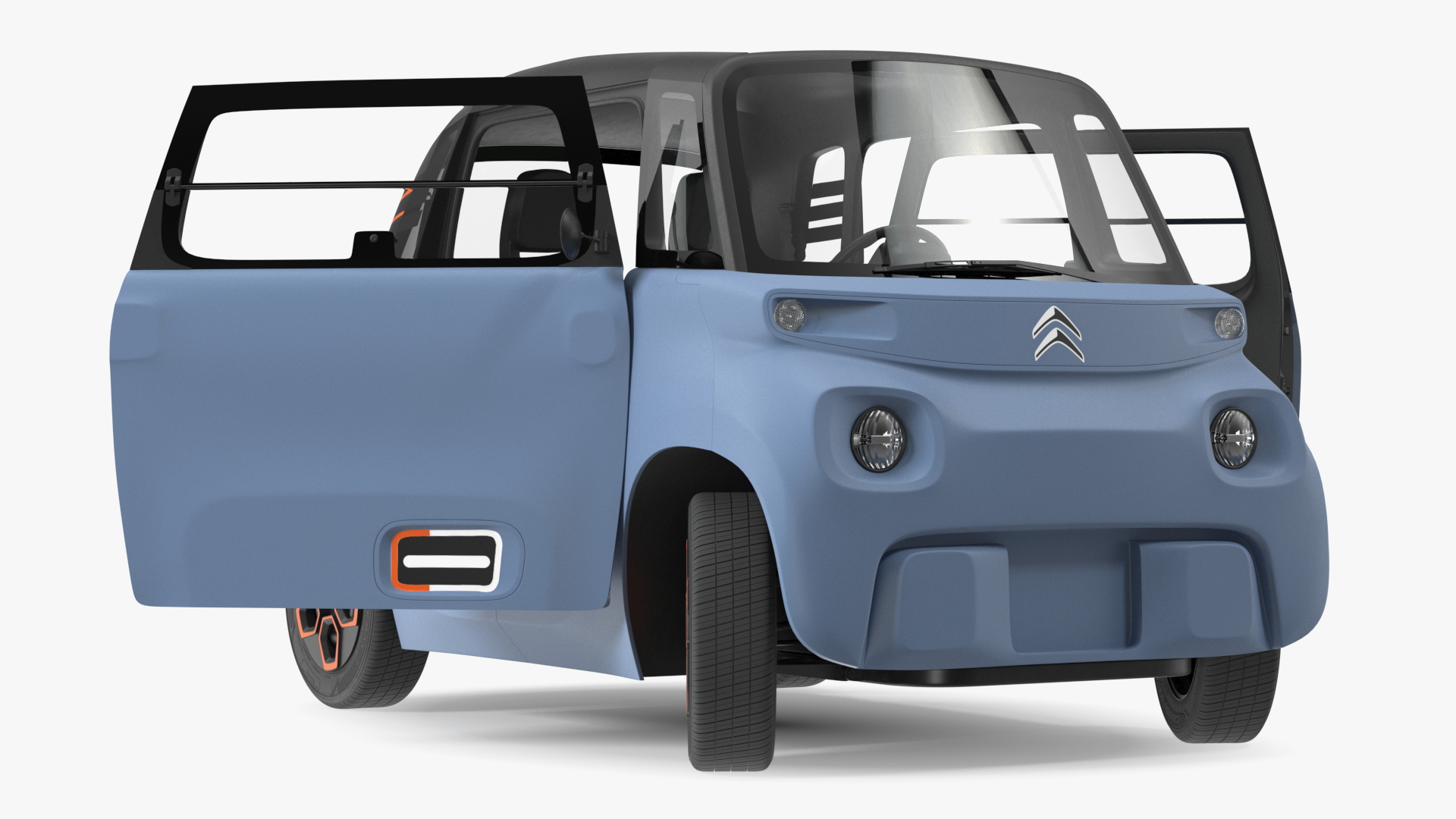 3D Electric Car Citroen Ami Rigged