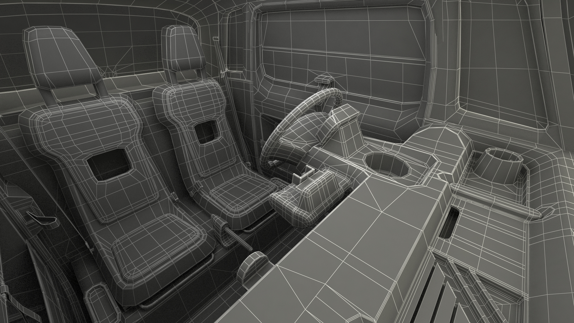 3D Electric Car Citroen Ami Rigged