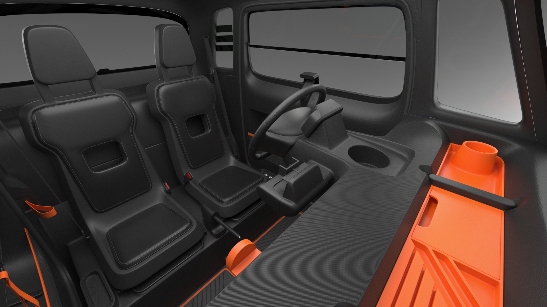 3D Electric Car Citroen Ami Rigged