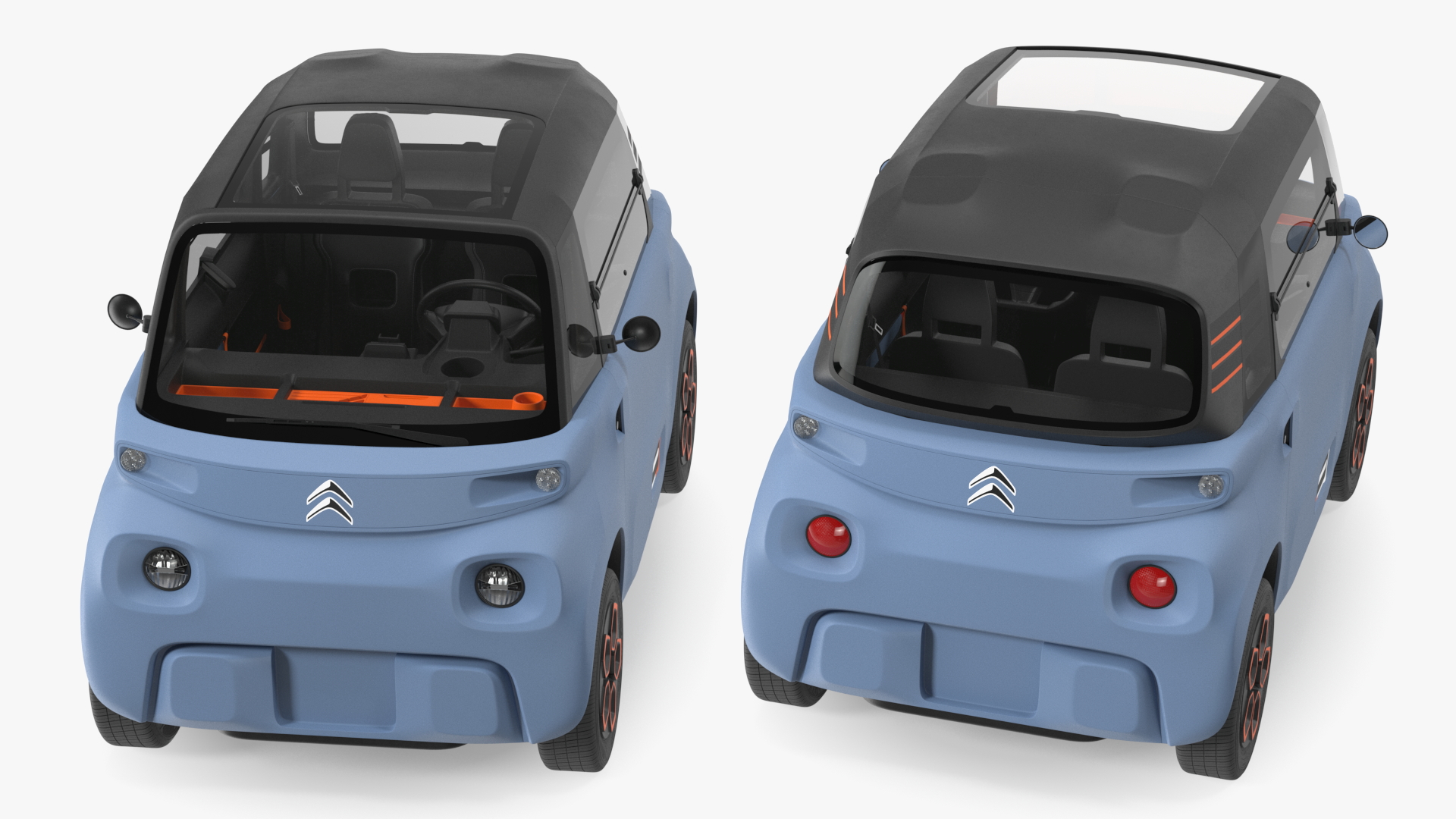 3D Electric Car Citroen Ami Rigged