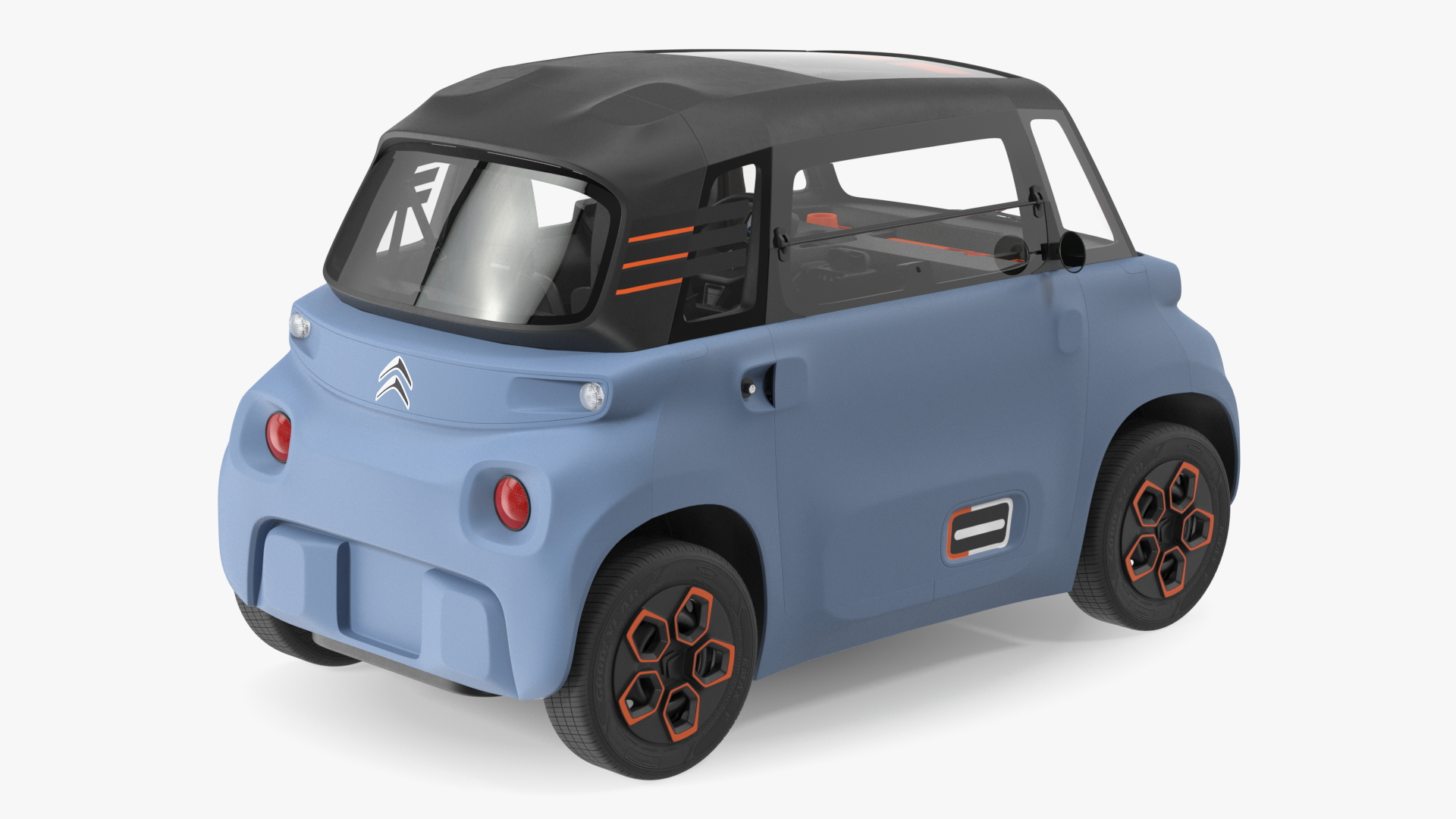 3D Electric Car Citroen Ami Rigged