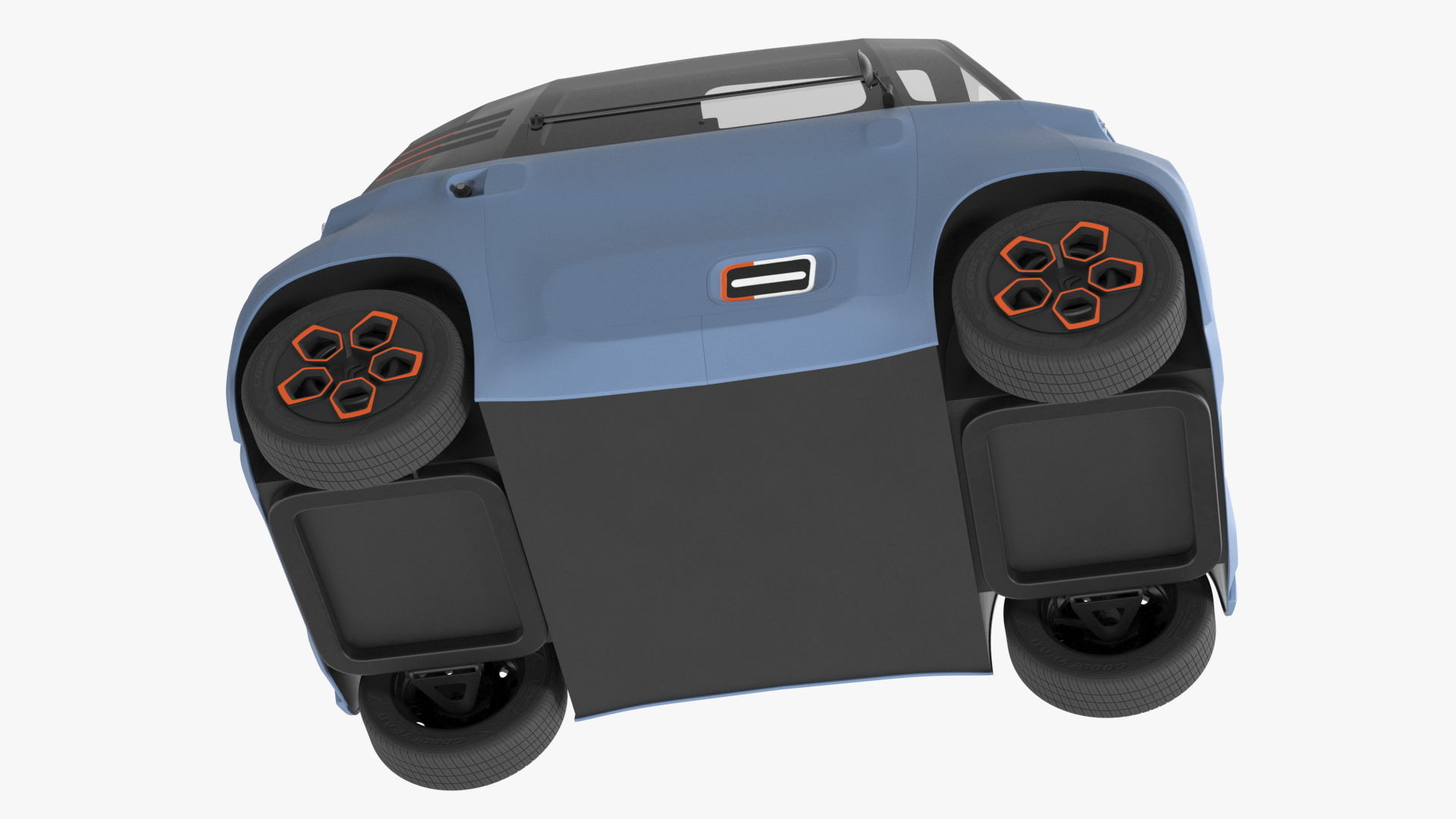 3D Electric Car Citroen Ami Rigged
