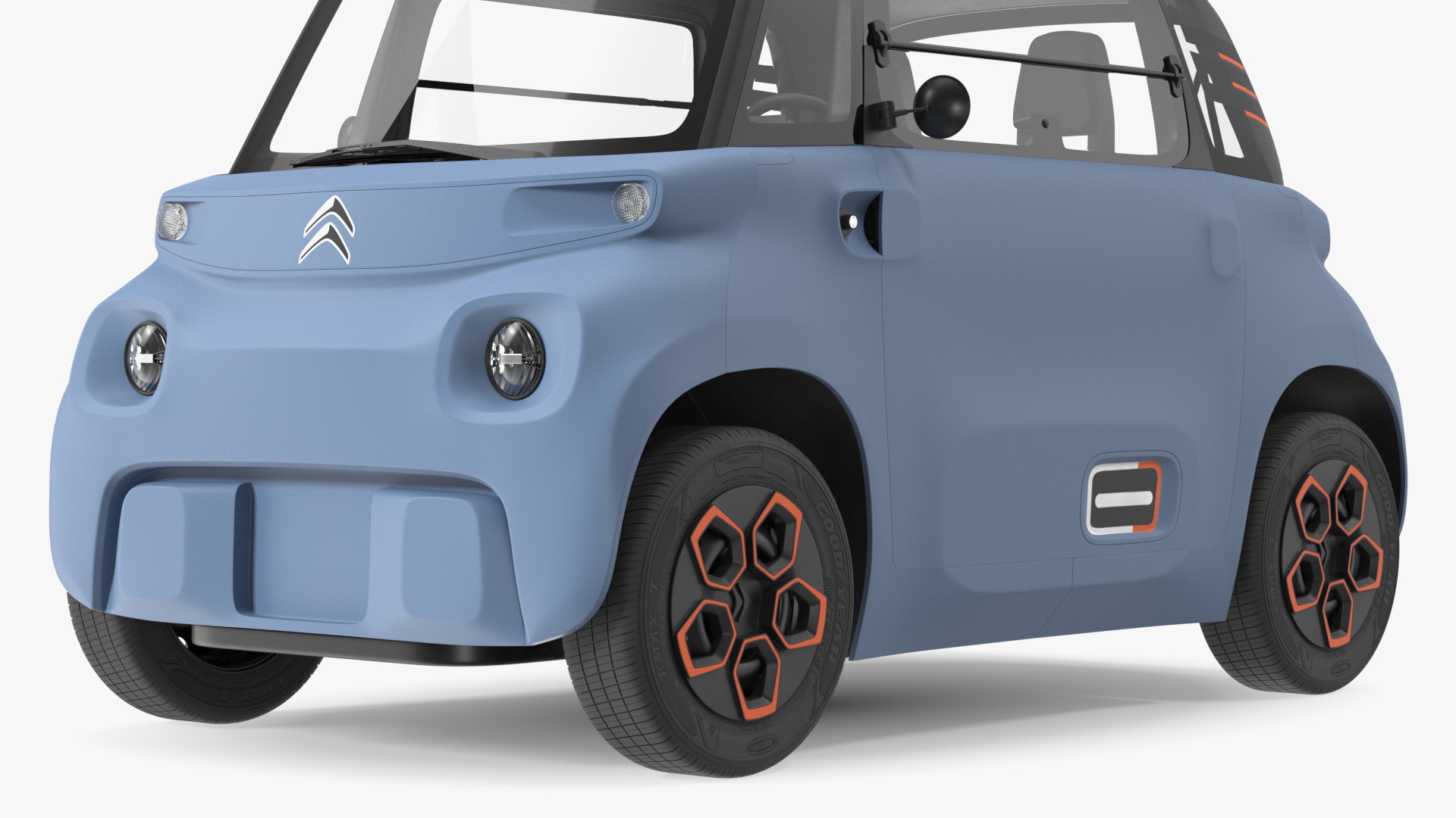 3D Electric Car Citroen Ami Rigged