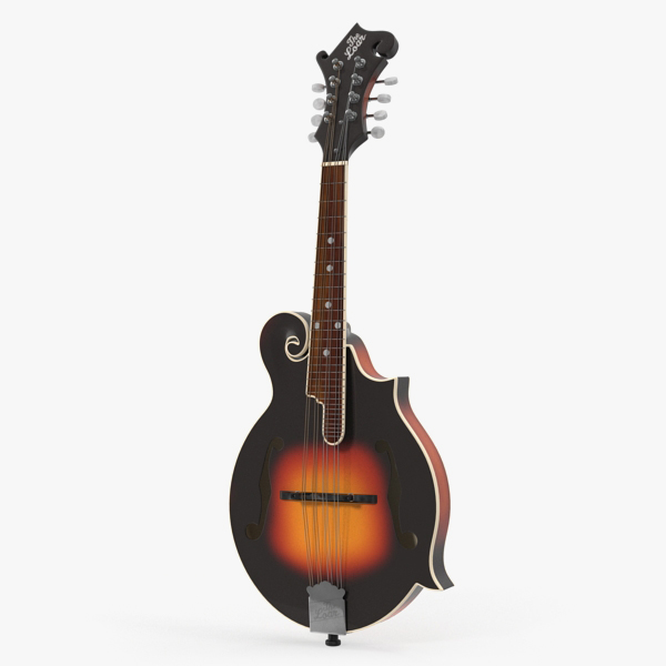 Mandolin 3D Model, view 3
